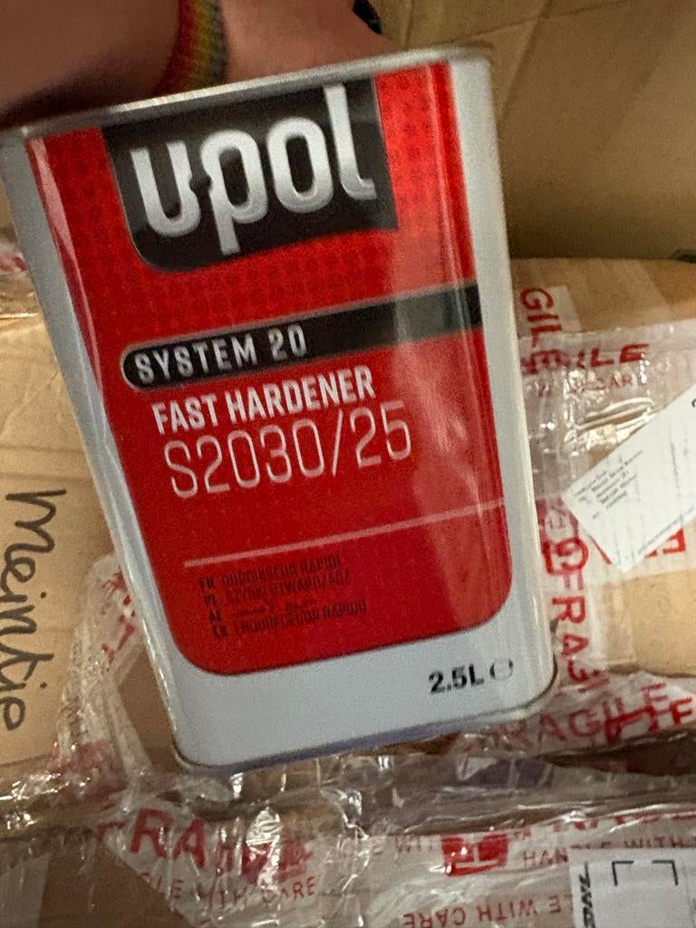 U-POL SYSTEM 20 FAST HARDENER S2030/25, Doe-het-zelf en Verbouw, Verf, Beits en Lak, Overige kleuren, Nieuw, Ophalen of Verzenden