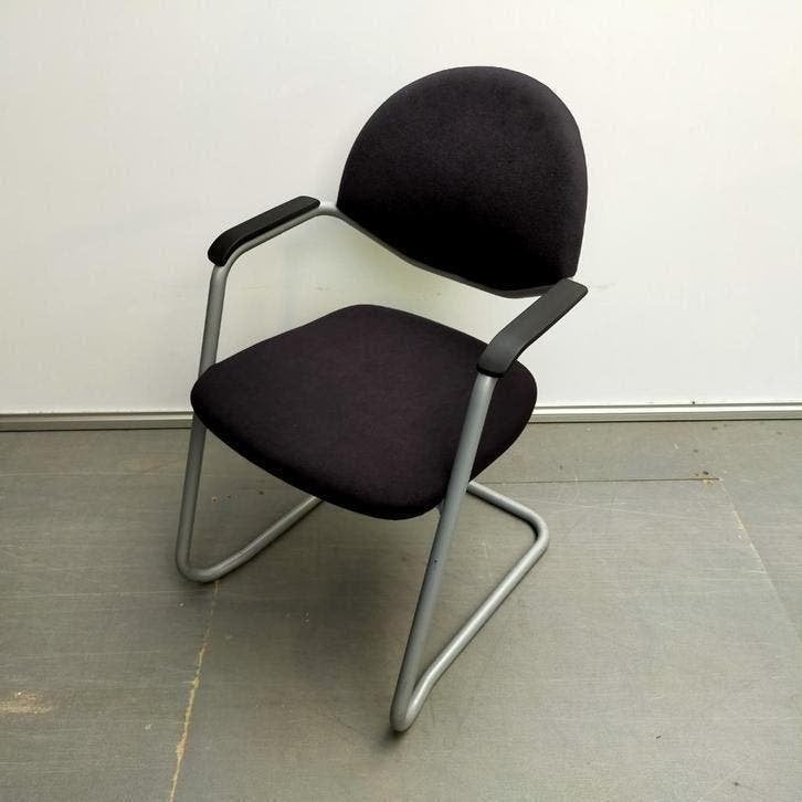 Sedus vergaderstoelen - zwarte stof, Ophalen, Gebruikt, Zwart, Stof