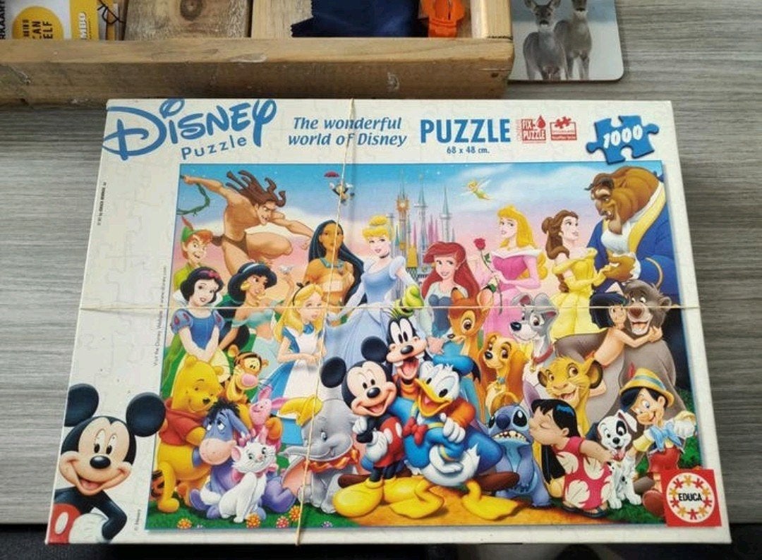 Educa disney puzzel 1000 stukjes, Ophalen of Verzenden, 500 t/m 1500 stukjes, Zo goed als nieuw, Legpuzzel