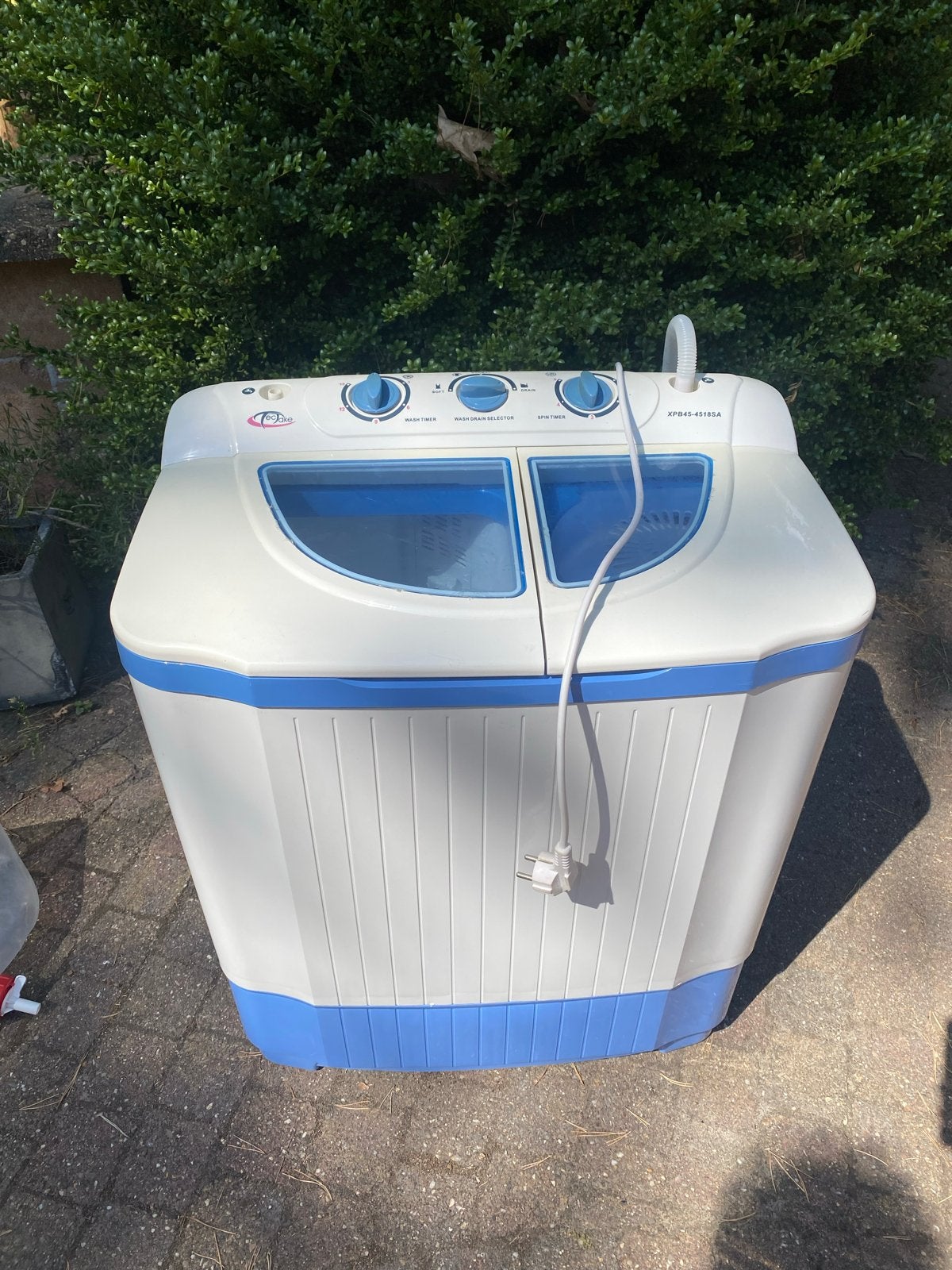 Compacte camping wasmachine droger met aan- en afvoer, Minder dan 4 kg, Ophalen, Gebruikt, Bovenlader