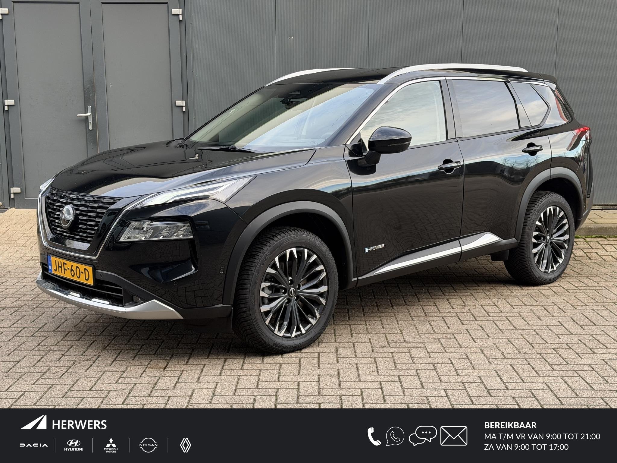 Nissan X-Trail 1.5 e-4orce Tekna 4WD / Gratis Vaste Trekhaak, Auto's, Nissan, Automaat, 1497 cc, 2 kWh, Zwart