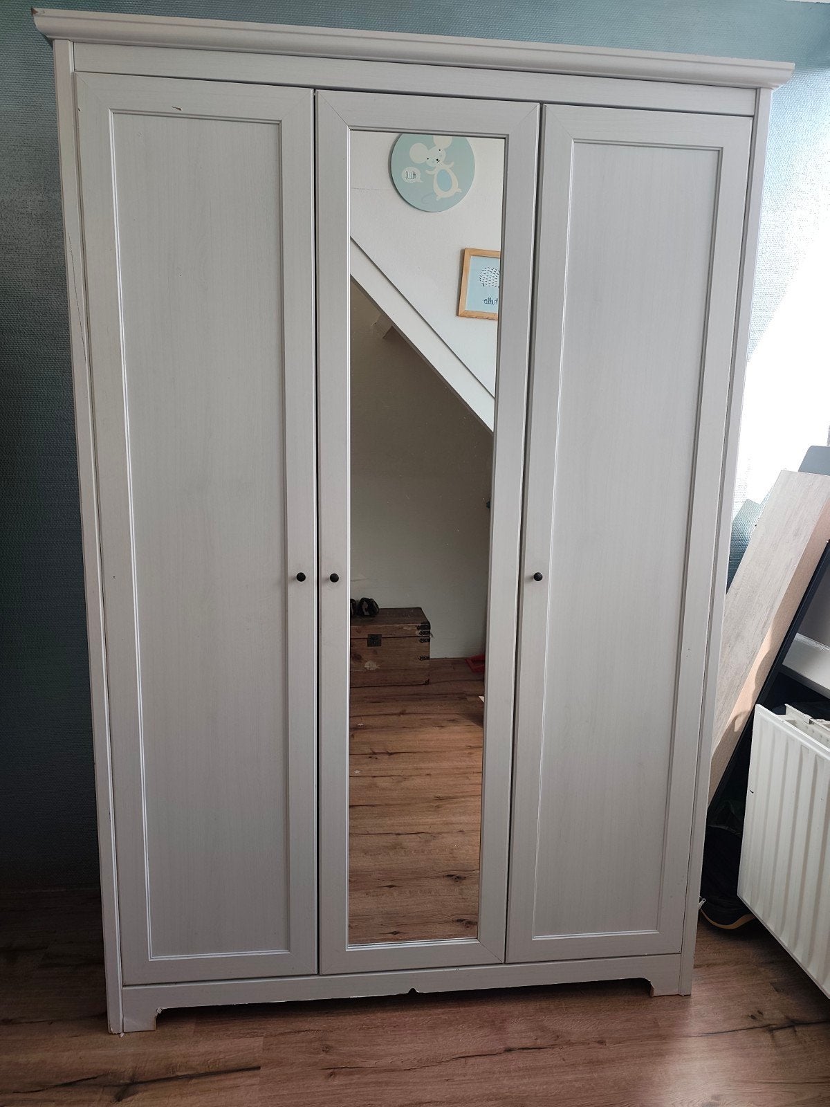 IKEA ASPELUND Kledingkast met leg- en hanggedeelte, Huis en Inrichting, Ophalen, Gebruikt, 50 tot 75 cm, 100 tot 150 cm