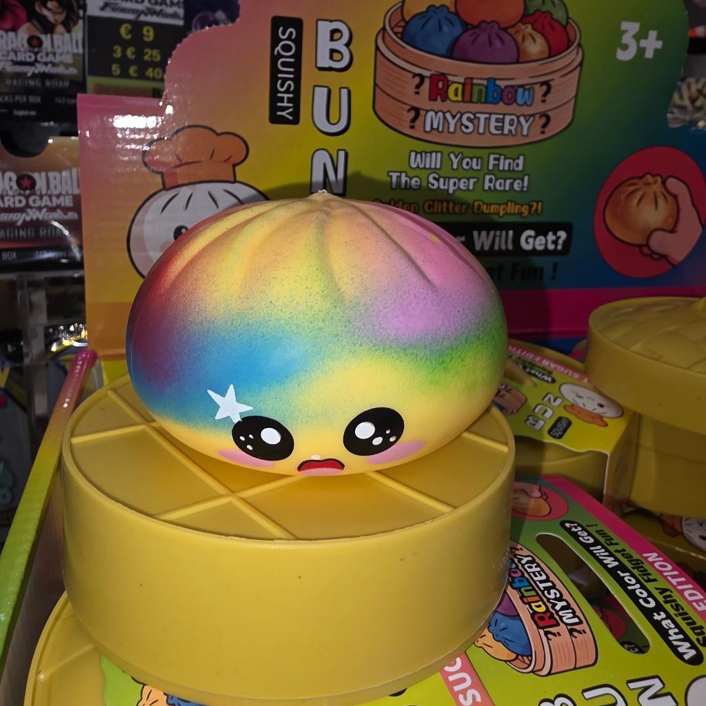 Dumpling Squishy - MultiColor Gezicht - Fidget Toy, Verzamelen, Speelgoed, Nieuw, Ophalen of Verzenden