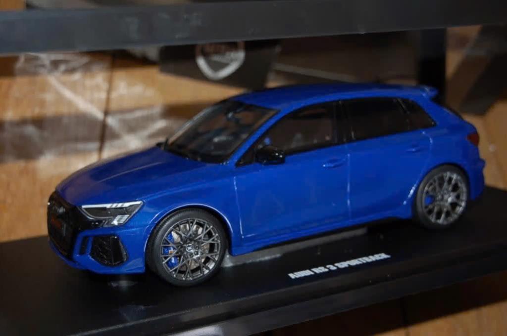 1:18 AUDI RS3 SPORTBACK 2022 blue GT spirit GT884 WRH, Hobby en Vrije tijd, Modelauto's | 1:18, Verzenden, Zo goed als nieuw, Auto