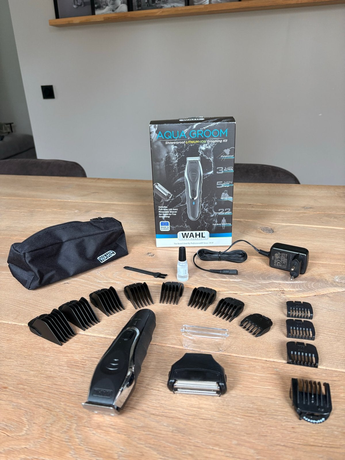 Wahl Aqua Groom Waterproof Lithium-Ion Grooming Kit, Ophalen of Verzenden, Zo goed als nieuw, Scheren en Epileren