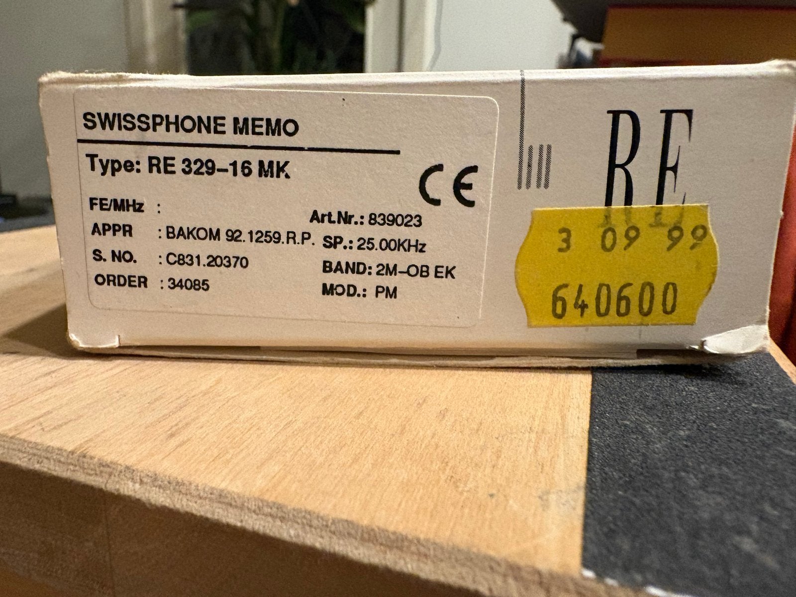 Swissphone Memo RE 329-16 MK Pager met doos, Ophalen of Verzenden, Nieuw