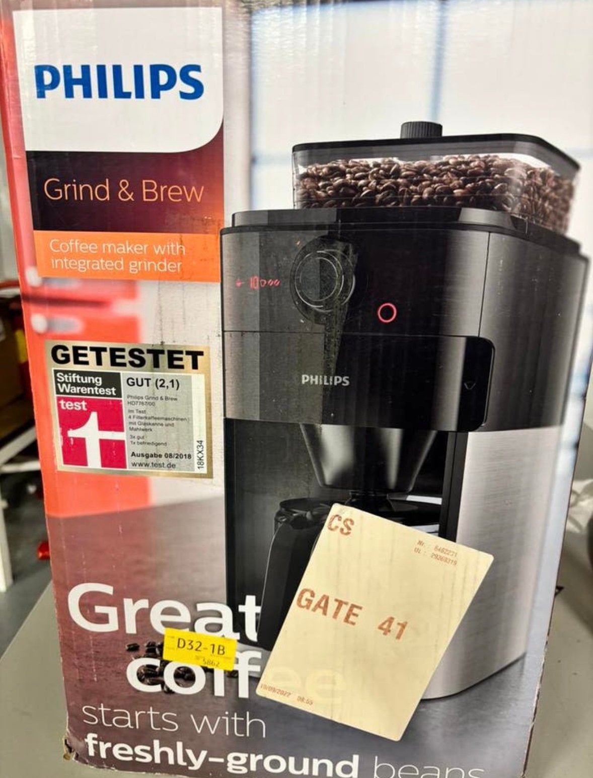 Phılıps Grind&Brew, Witgoed en Apparatuur, Koffiezetapparaten, Ophalen of Verzenden, Nieuw, Koffiemachine