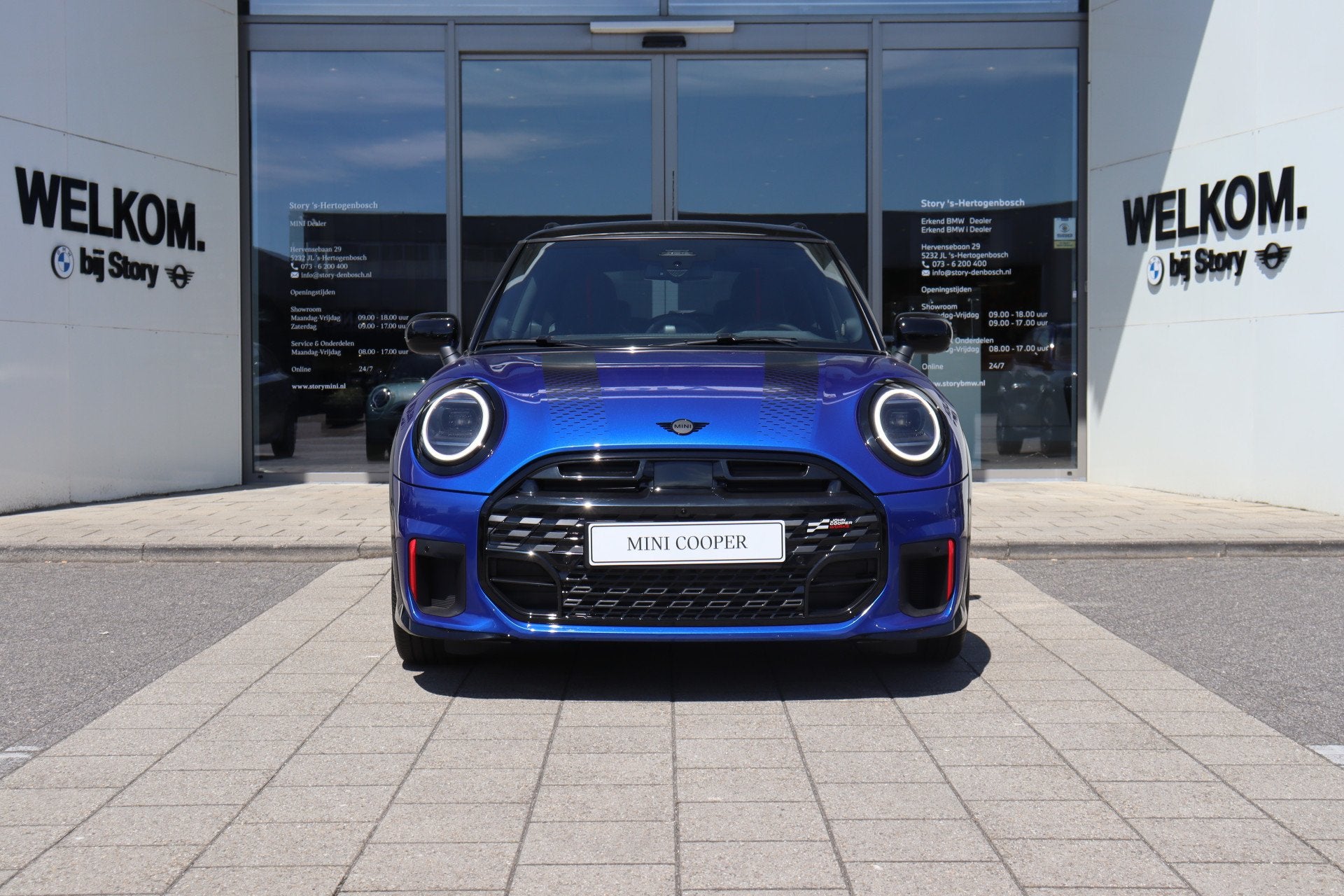 MINI Hatchback John Cooper Works / Pakket XL / 17" JCW Sprin, Dealer onderhouden, Zwart, Leder en Stof, Nieuw