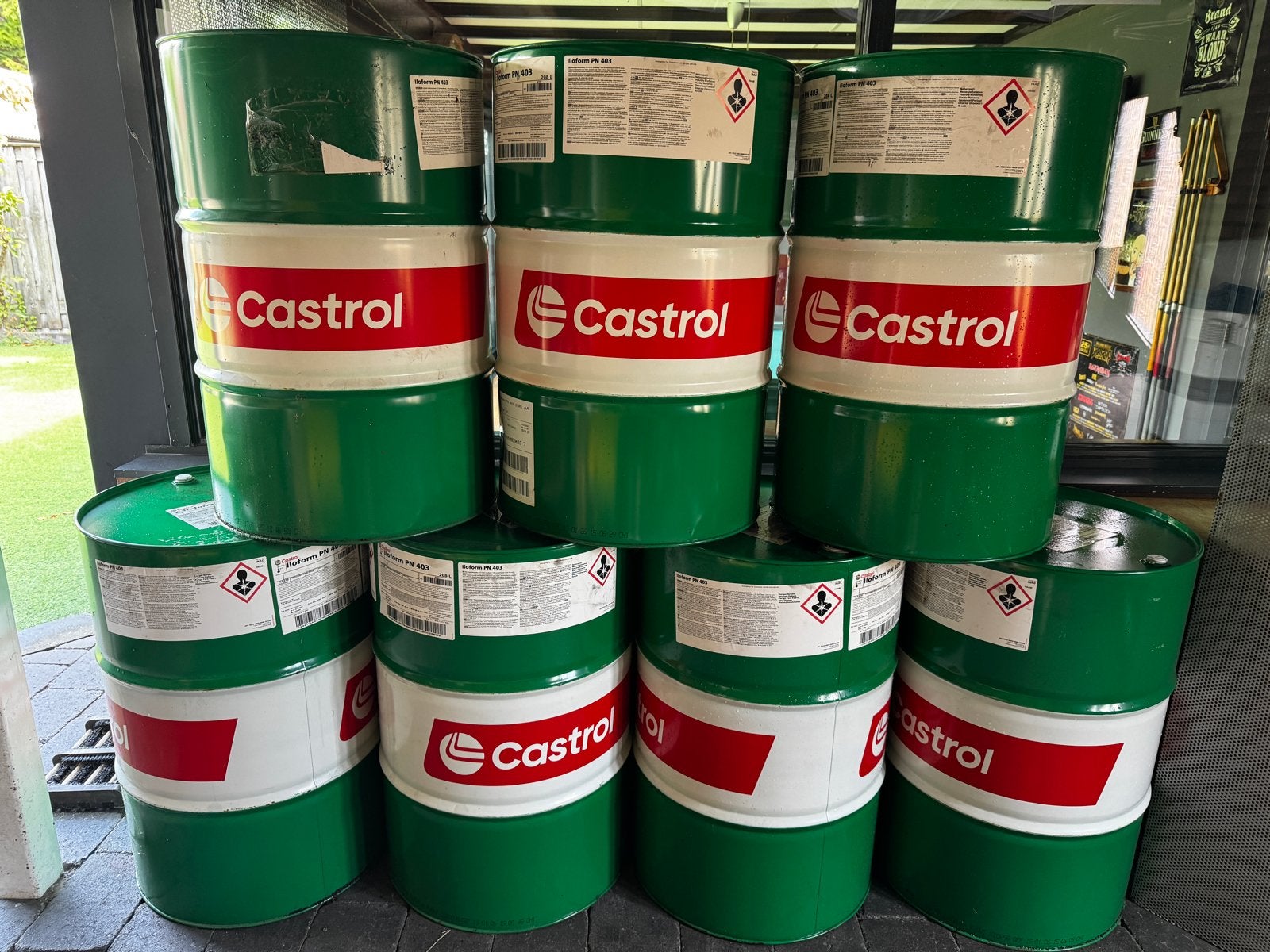 Castrol Olievaten 206 liter (ook zonder deksel), Ophalen, Nieuw