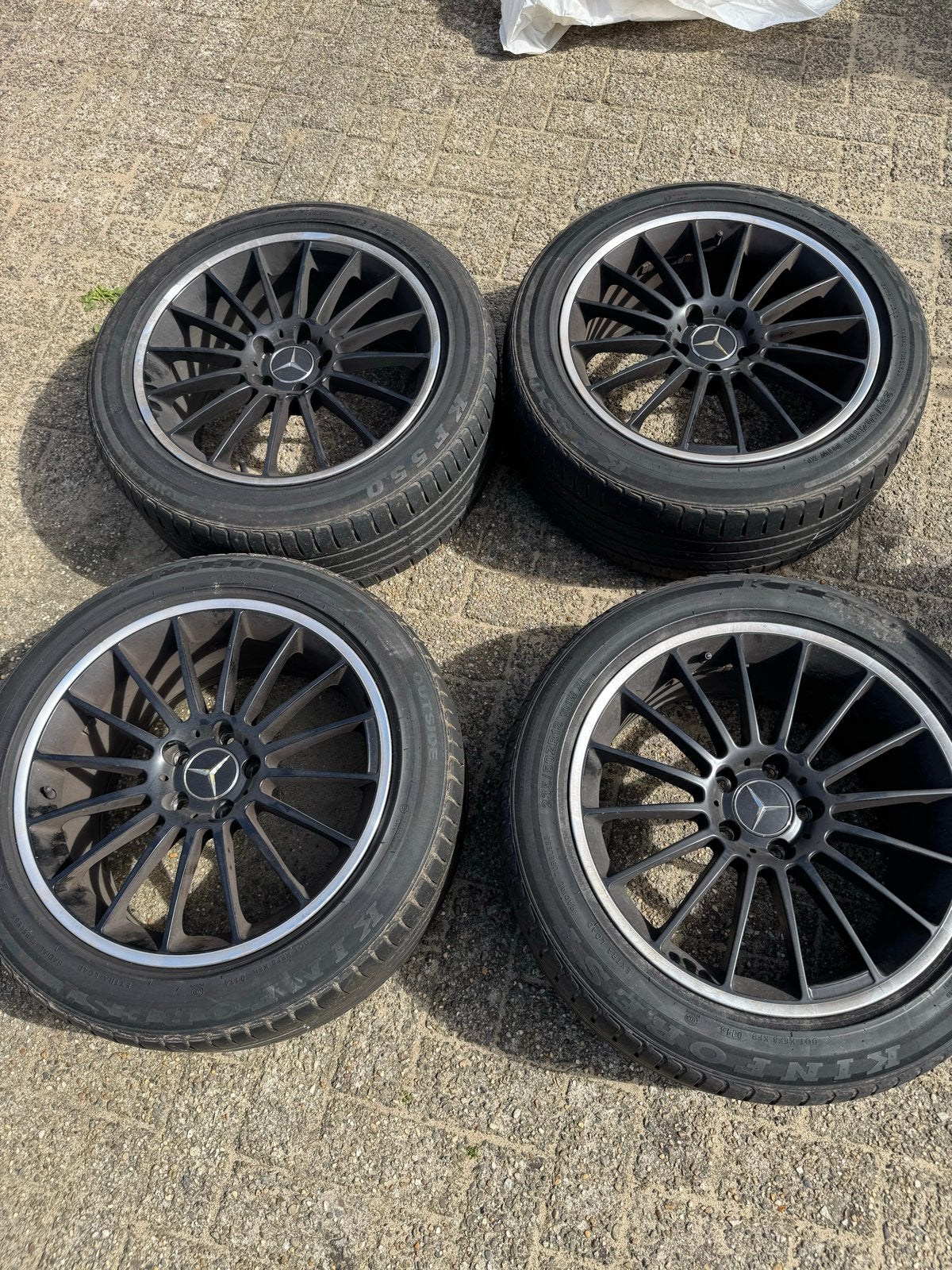 Mercedes-Benz viano/vito Velgen met Zomerbanden - 18 inch, Auto-onderdelen, Ophalen, 18 inch, Gebruikt, Banden en Velgen