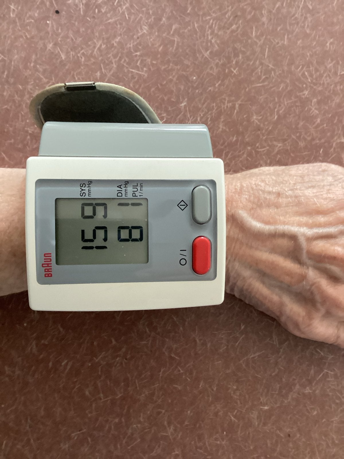 Braun bloeddrukmeter met etui, Ophalen of Verzenden, Gebruikt, Overige typen