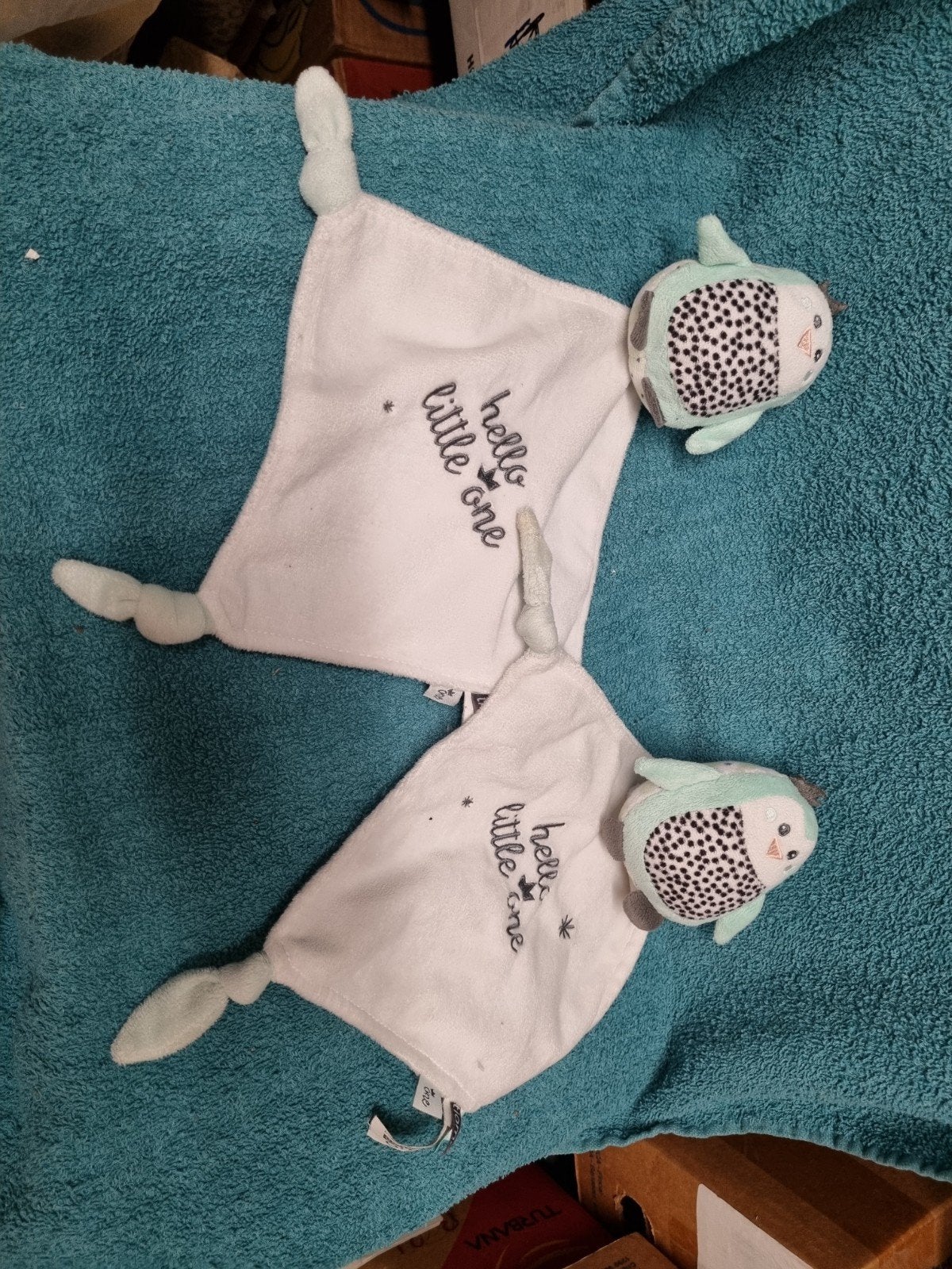 Tiamo knuffel doekjes pinguïns nr 3, Ophalen of Verzenden, Zo goed als nieuw, Overige typen