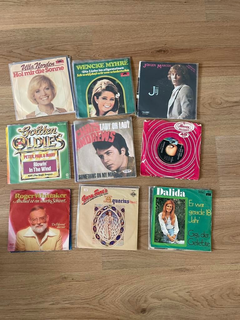 Tekoop 94 singels zie foto bieden maar, Ophalen, Gebruikt