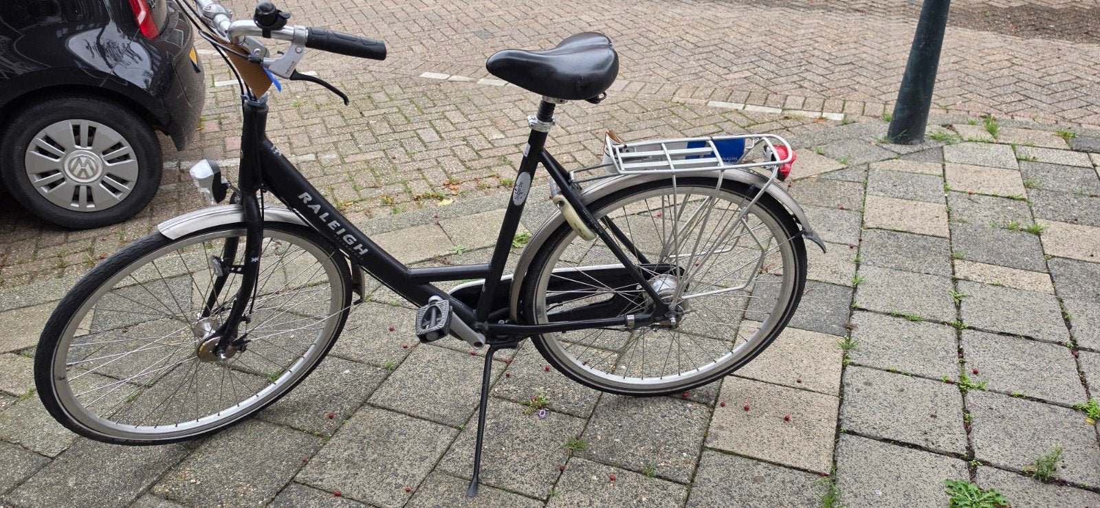 Mooie Raleigh stadsfiets, Fietsen en Brommers, Fietsen | Dames | Damesfietsen, Overige merken, Gebruikt, Versnellingen, Trommelrem