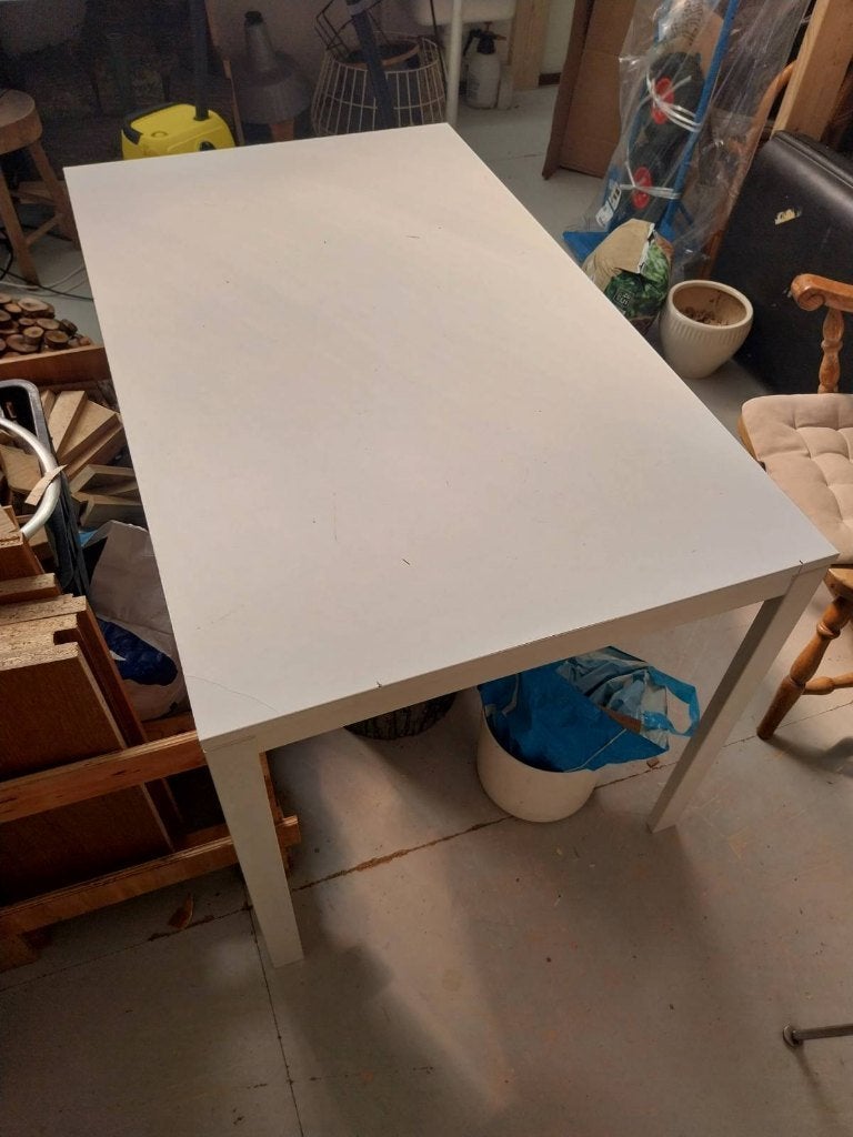 Tafel Ikea VIHALS, Huis en Inrichting, Tafels | Eettafels, Ophalen, Gebruikt, 100 tot 150 cm, 50 tot 100 cm