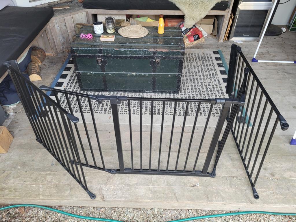 Functioneel Openhaardhek (5 elementen), Kinderen en Baby's, Traphekjes, Metaal of IJzer, 115 cm of meer, Ophalen of Verzenden