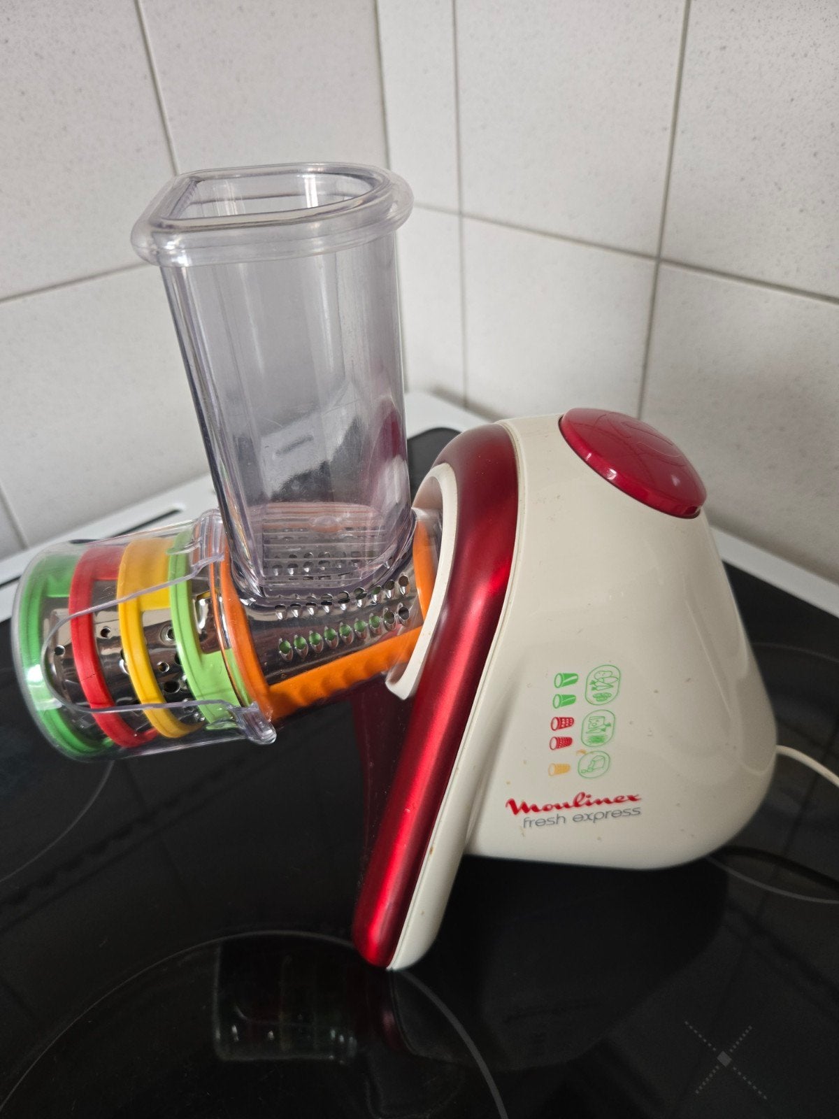 Moulinex Fresh Express - Elektrische rasp/snijder, Ophalen, Zo goed als nieuw, Vaatwasserbestendig, Minder dan 1 liter
