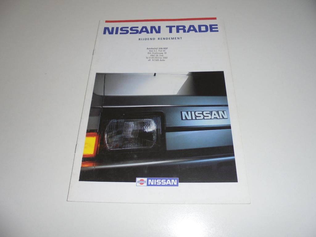 brochure Nissan Trade  1991, Ophalen of Verzenden, Gelezen, Nissan