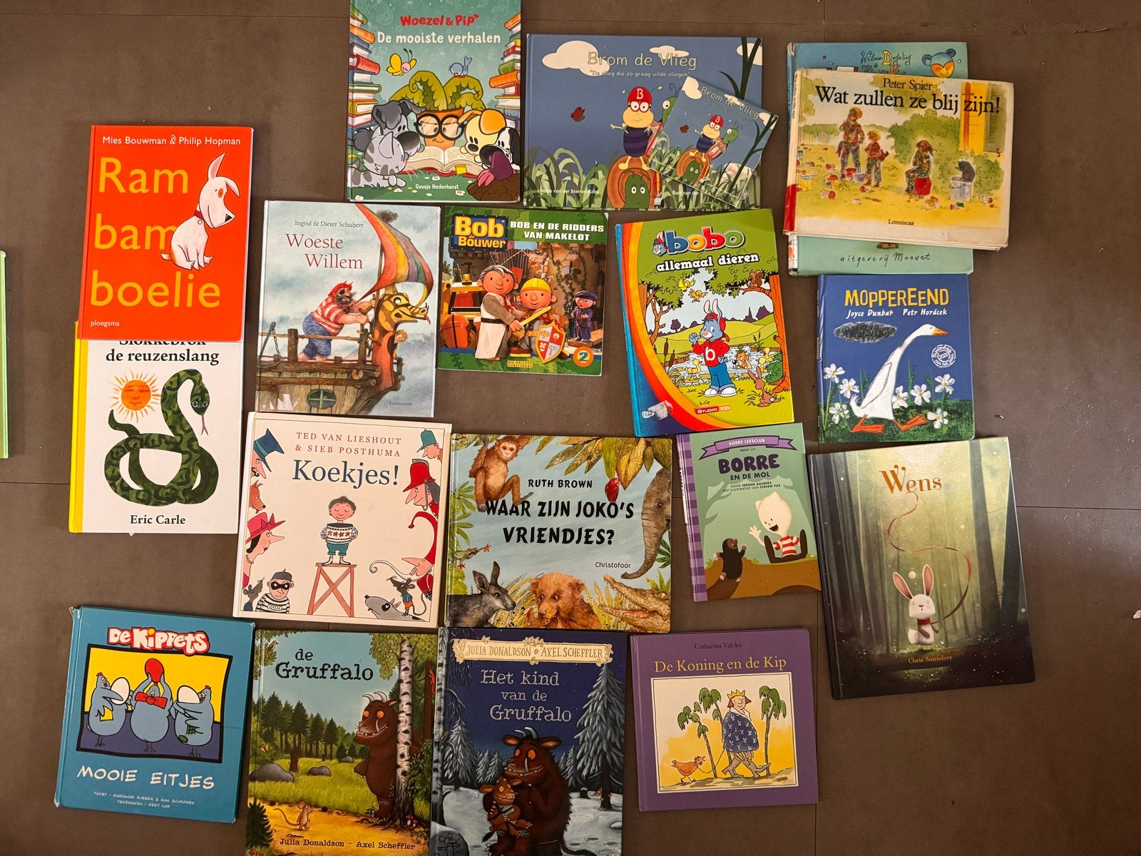 18 voorleesboeken, waaronder Gruffalo en Woezel en Pip, Boeken, Ophalen, Gelezen, Fictie algemeen
