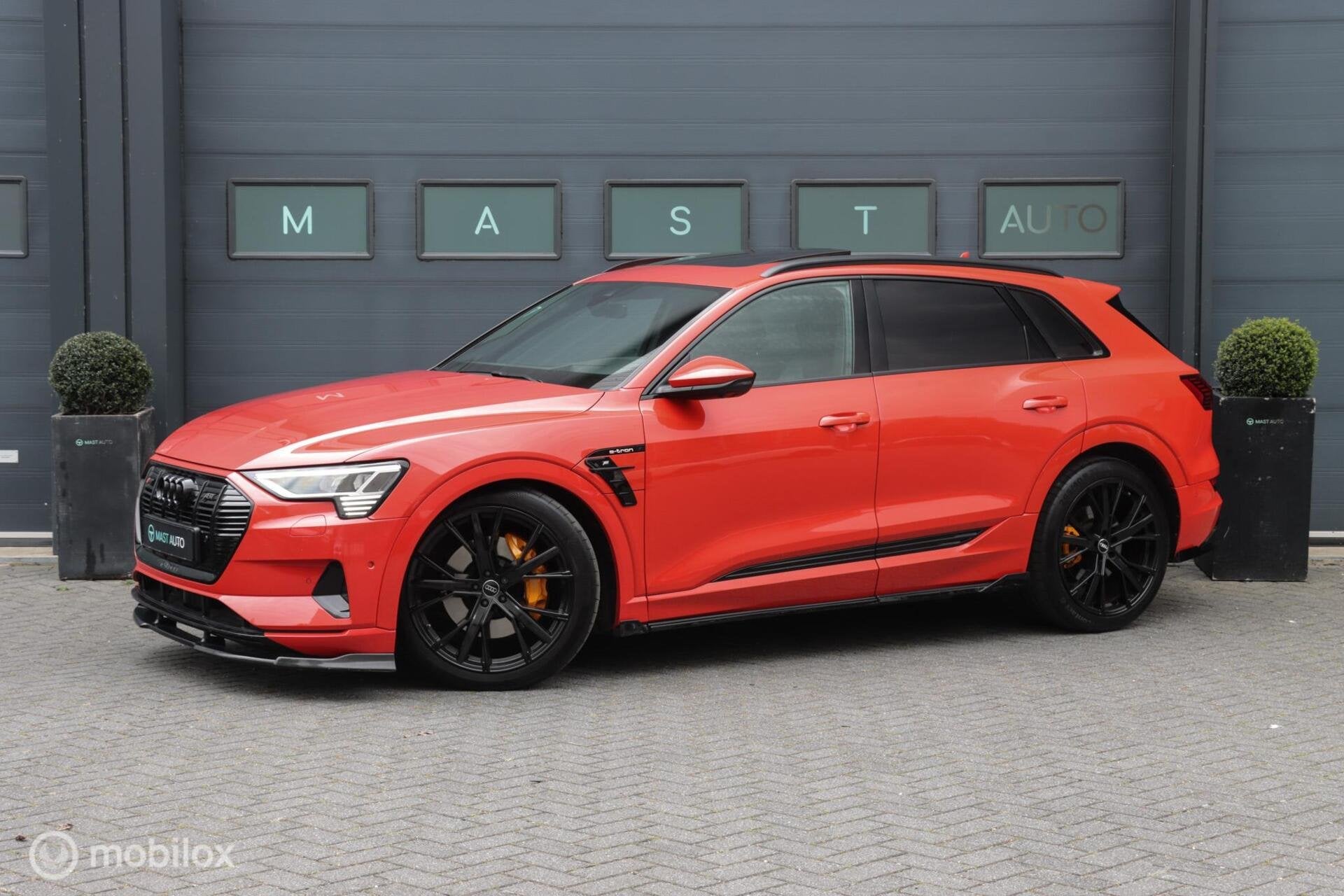 Audi e-tron 55 Quattro Advanced|B&O|HUD|Pano|ACC|, Auto's, Automaat, Zwart, 95 kWh, Leder