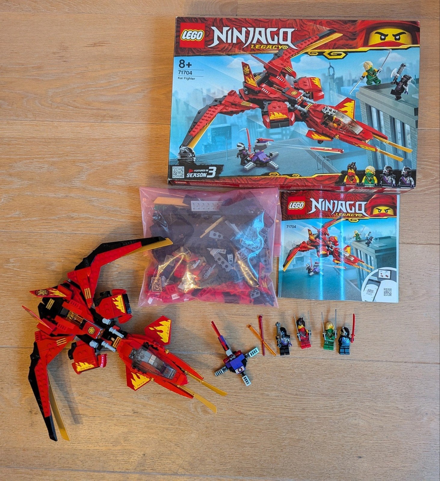Lego Ninjago kai fighter 71704, Kinderen en Baby's, Inclusief instructies, Gebruikt, Lego, Ophalen of Verzenden
