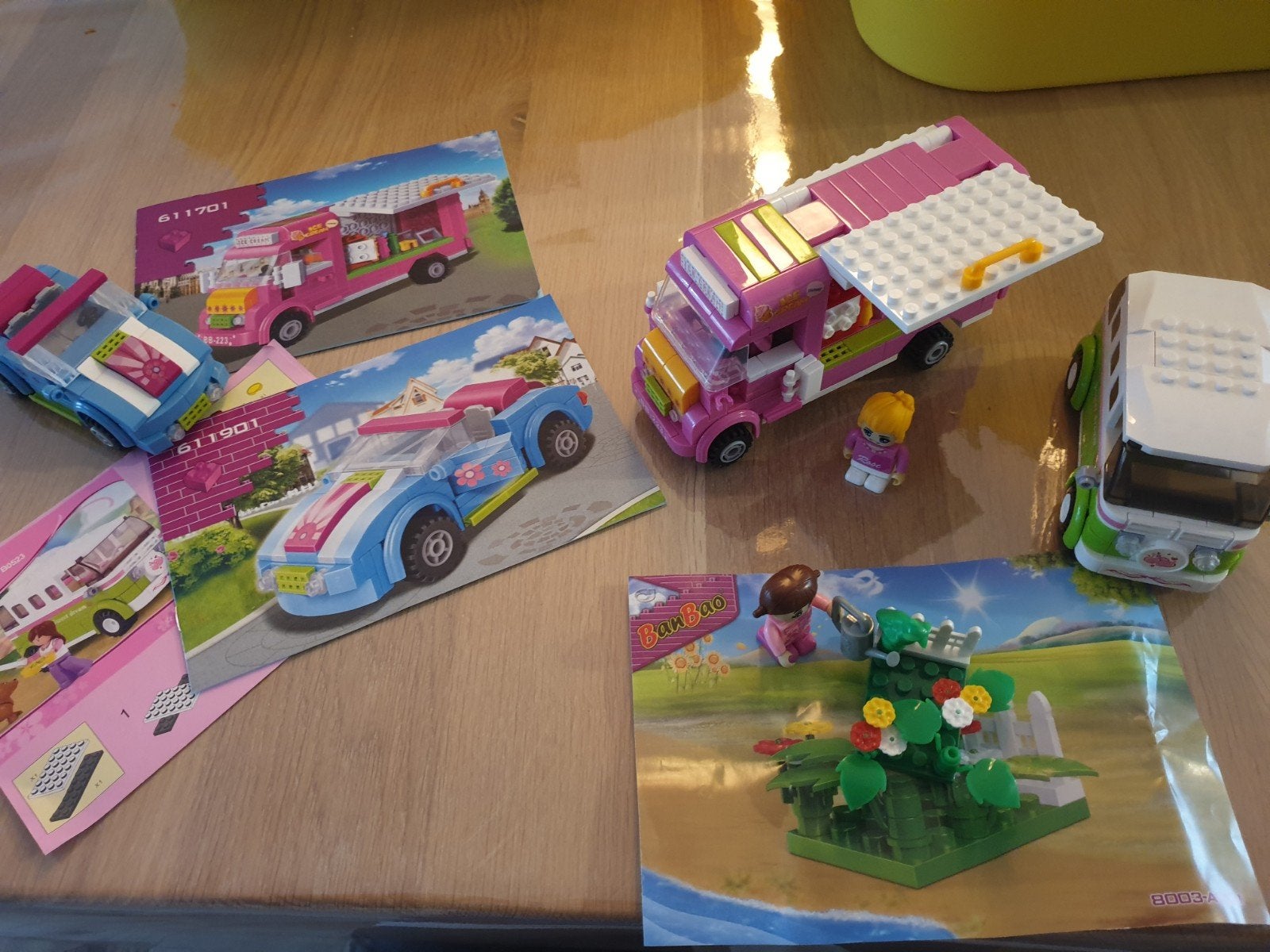 BanBao bouwsets: Voedselwagen, auto en tuin, Ophalen of Verzenden, Gebruikt, Overige merken