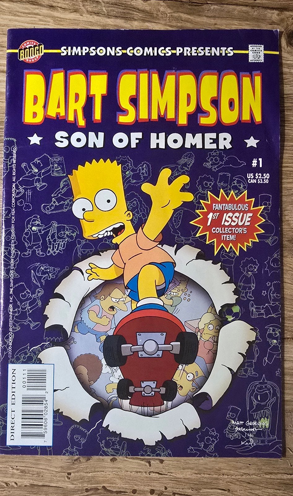 Comic Bart Simpson Son of Homer, Eén comic, Ophalen of Verzenden, Zo goed als nieuw, Amerika