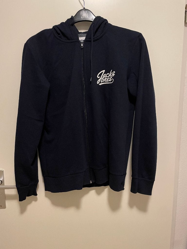 Jack & Jones originals vest donkerblauw wit mt S, Blauw, Ophalen of Verzenden, Zo goed als nieuw, Jack & Jones