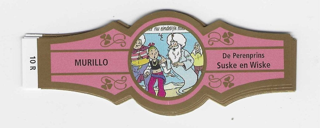 reeks 2660  suske en wiske 1-10 sigarenbanden, Ophalen of Verzenden, Zo goed als nieuw, Sigarenbandjes