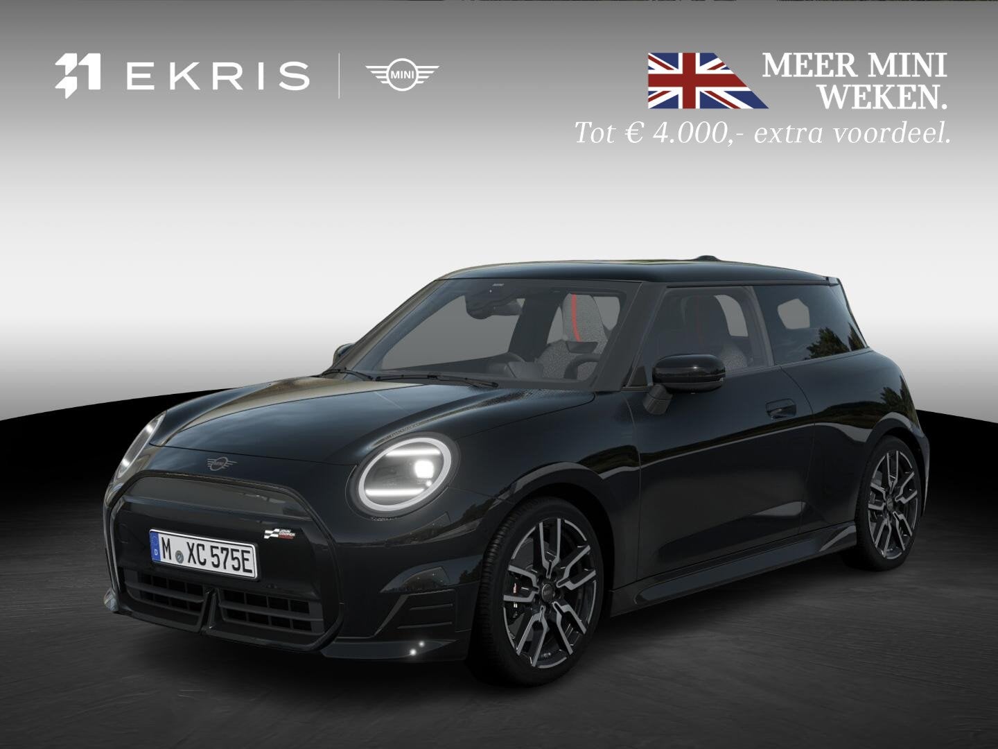 MINI 3-Deurs Cooper E | John Cooper Works Uitvoering + Pakke, Auto's, Stof, 41 kWh, Sportstoelen, 4 stoelen