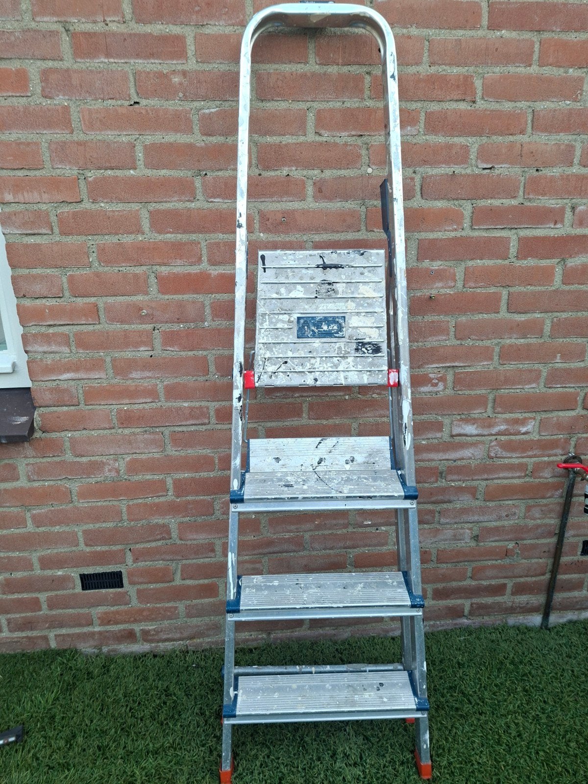 Stevige aluminium trap - 3 treden, Ophalen of Verzenden