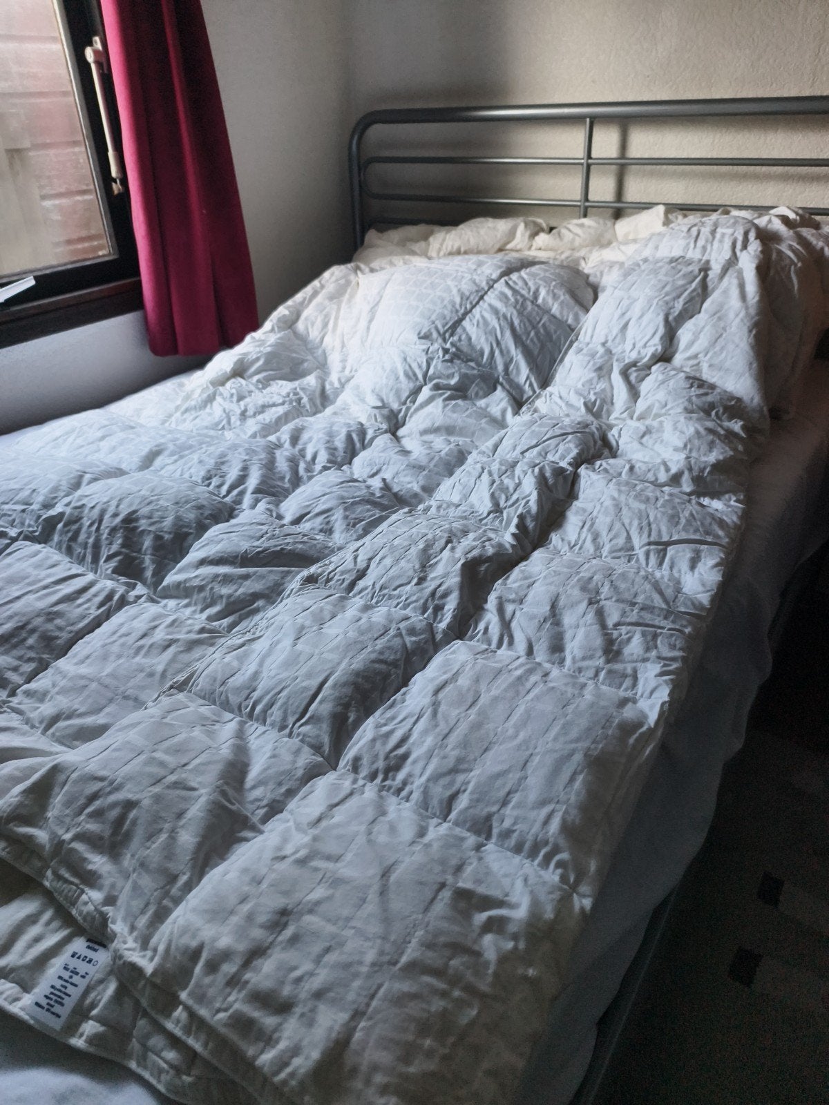 Ganzendons zomer dekbed 240x220 -90%dons, Wit, Tweepersoons, Ophalen of Verzenden, Gv