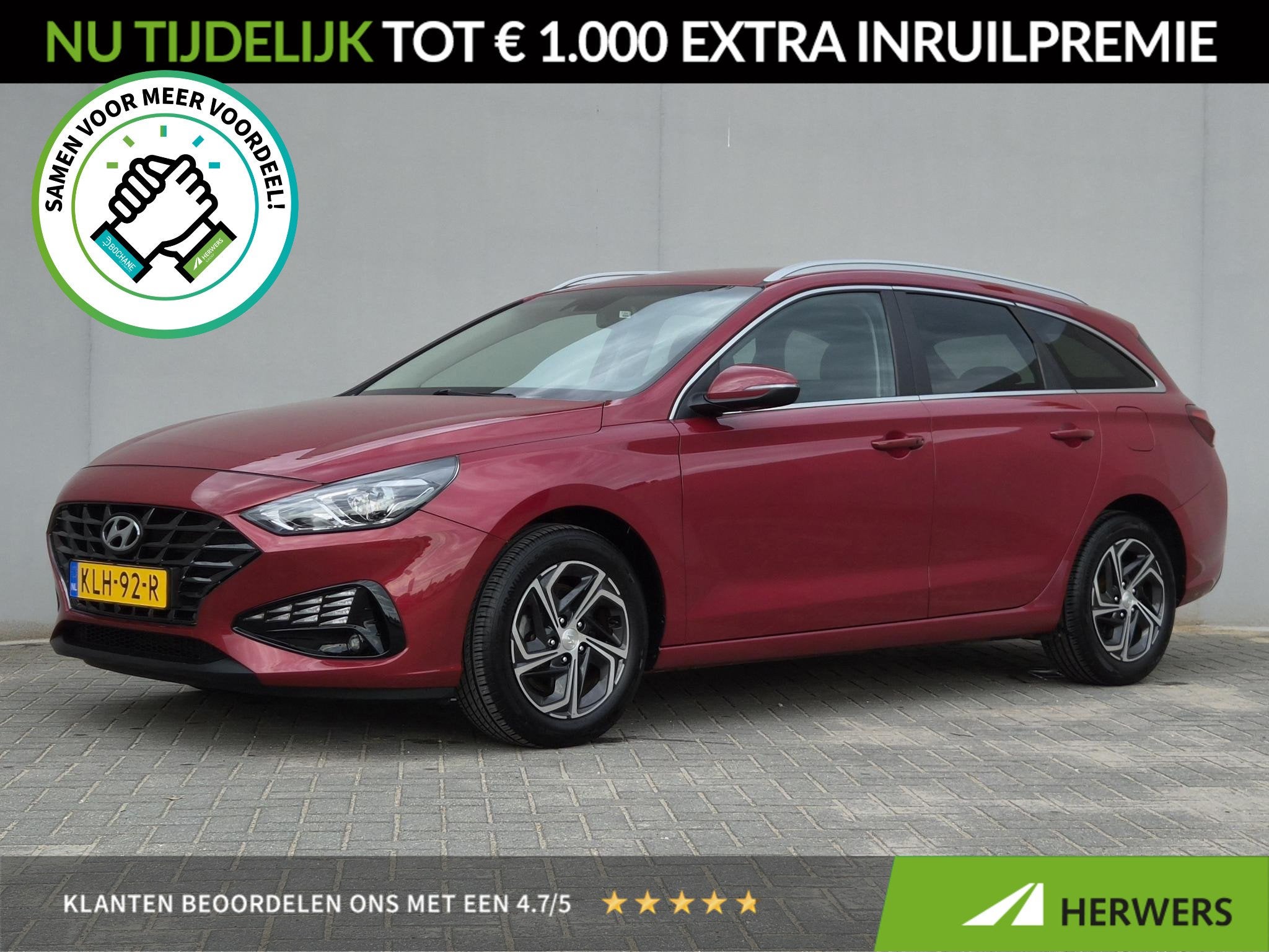 Hyundai i30 1.0 T-GDi Comfort / Dealer onderhouden / Navigat, Auto's, Voorwielaandrijving, Stof, Gebruikt, Euro 6