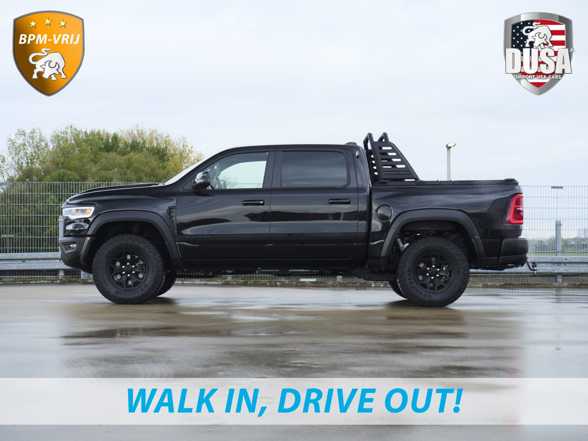 Dodge Ram | RHO | 3.0L Twin-Turbo I6 | 4x4 | Crew Cab | Blac, Auto's, Dodge, Automaat, 2880 kg, Zwart, Leder