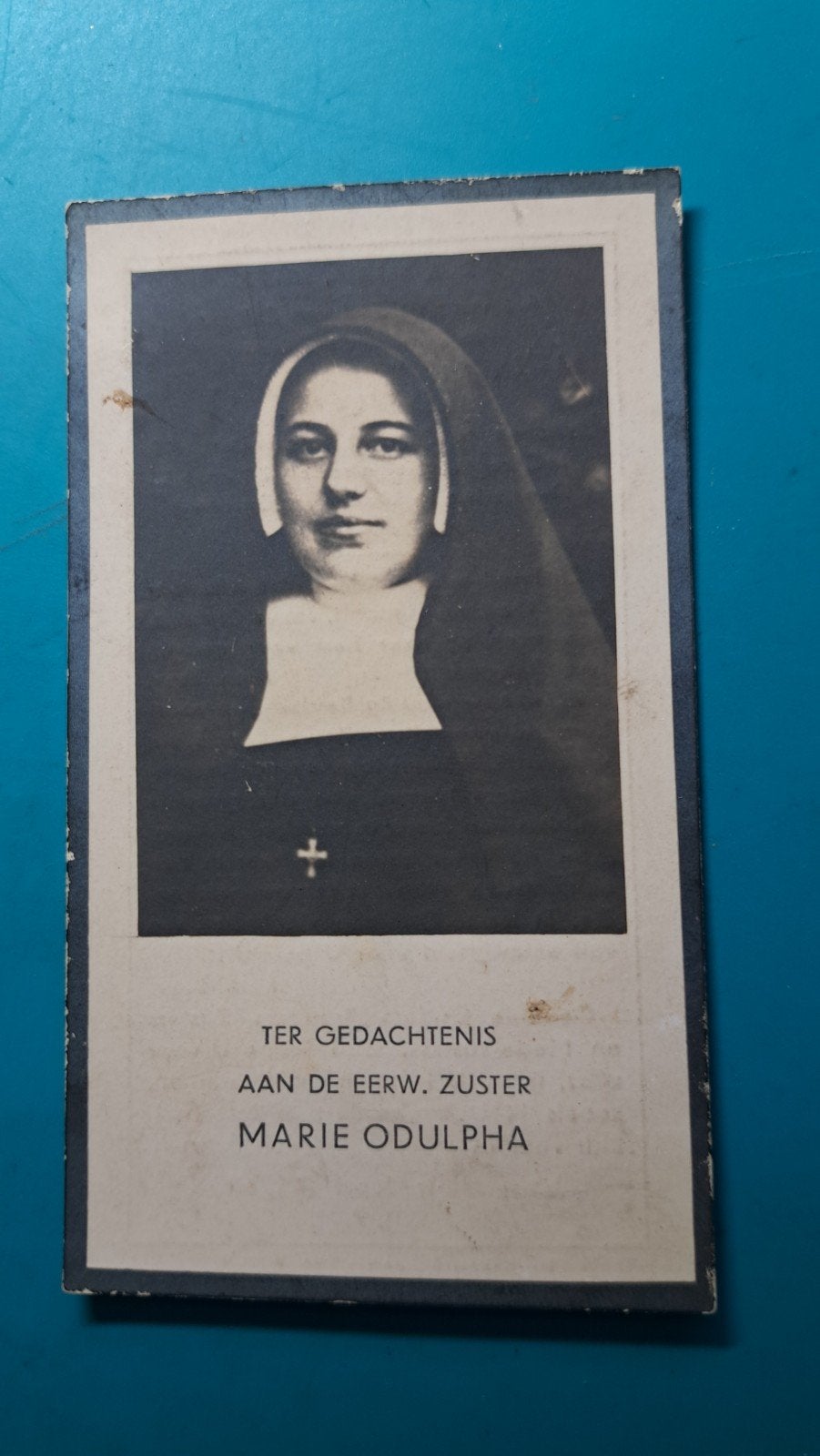 Marie Odulpha van den Berselaar, Son 1905, Makassar 1940, Verzenden, Bidprentje
