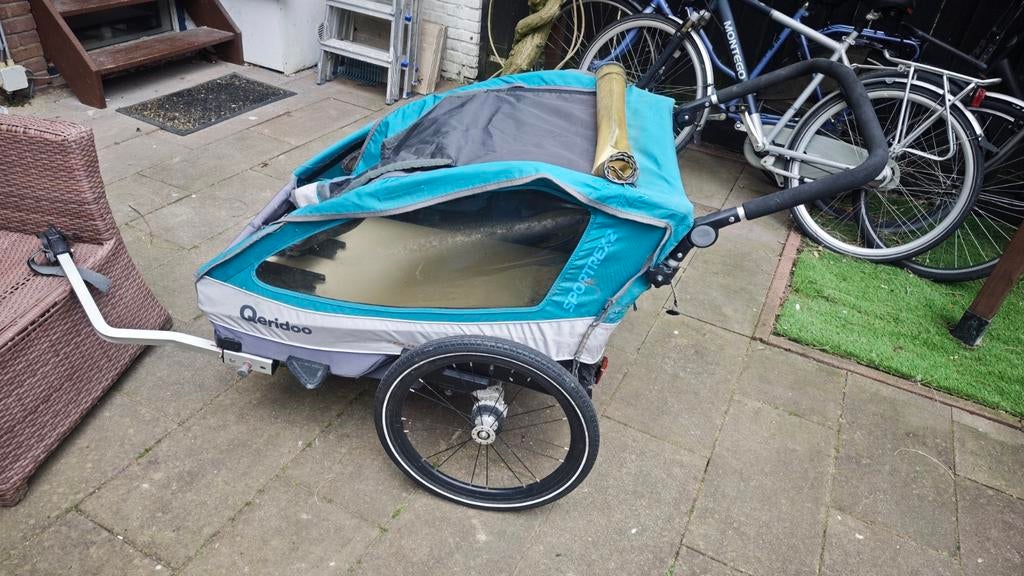 Qeridoo Sportrex 2 Fietskar - Gebruikt / Opknapper, Ophalen, Gebruikt, Kinderkar