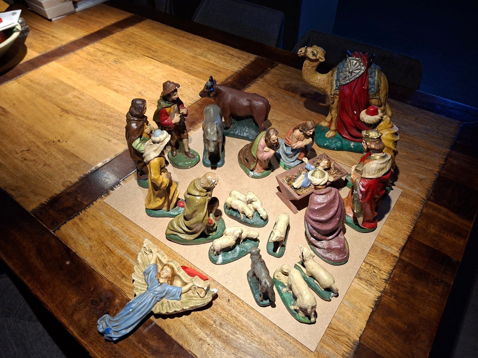 Vintage Kerstgroep 20 delig, uit de jaren '60., Ophalen