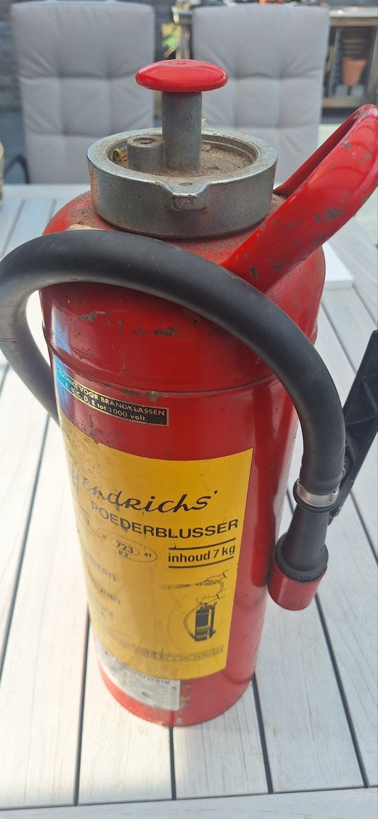 Hendrichs Poederblusser 7 kg, Ophalen of Verzenden, Gebruikt
