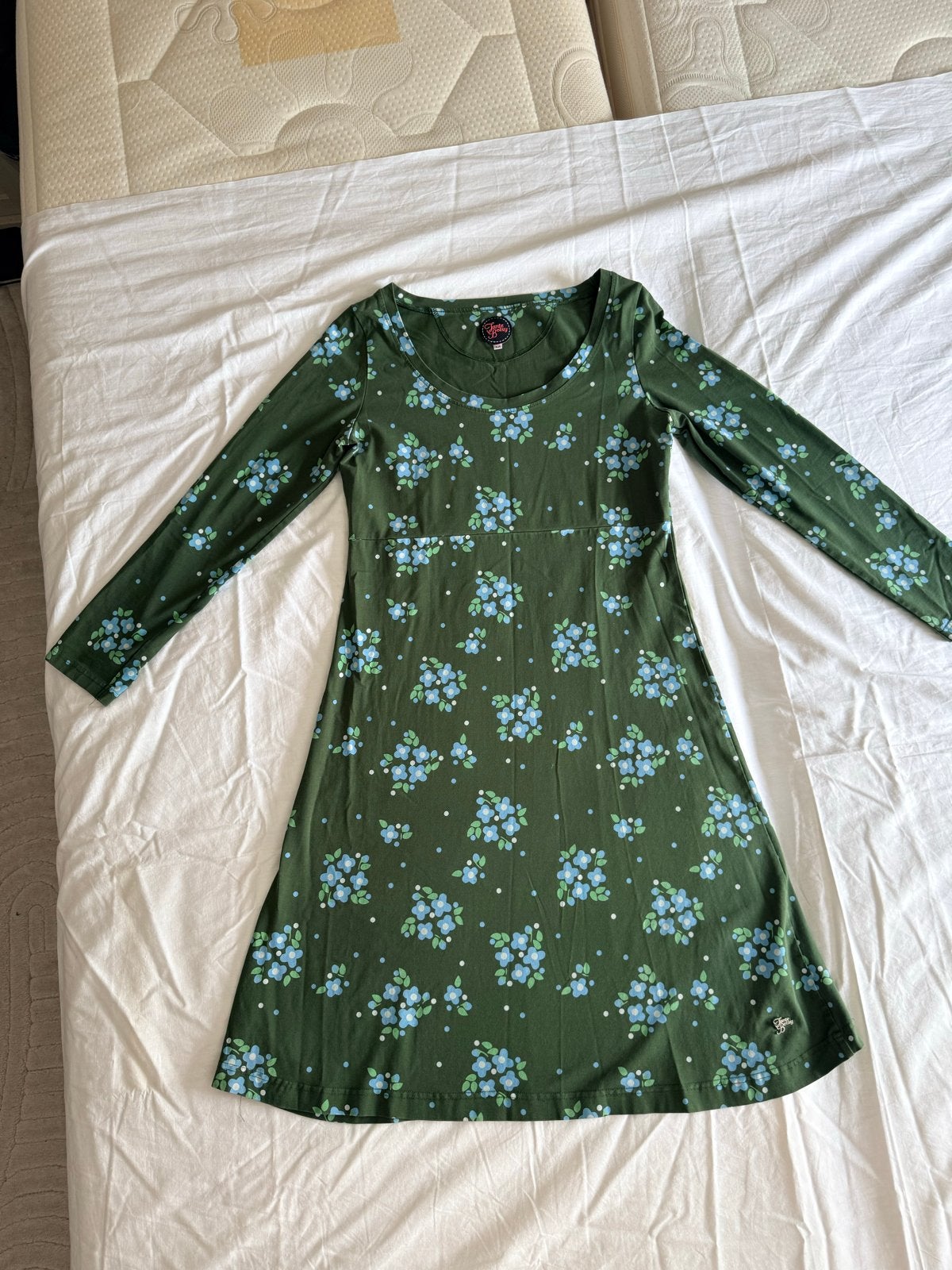 Tante Betsy jurk met bloemenprint - Maat M, Maat 38/40 (M), Ophalen of Verzenden, Zo goed als nieuw, Boven de knie