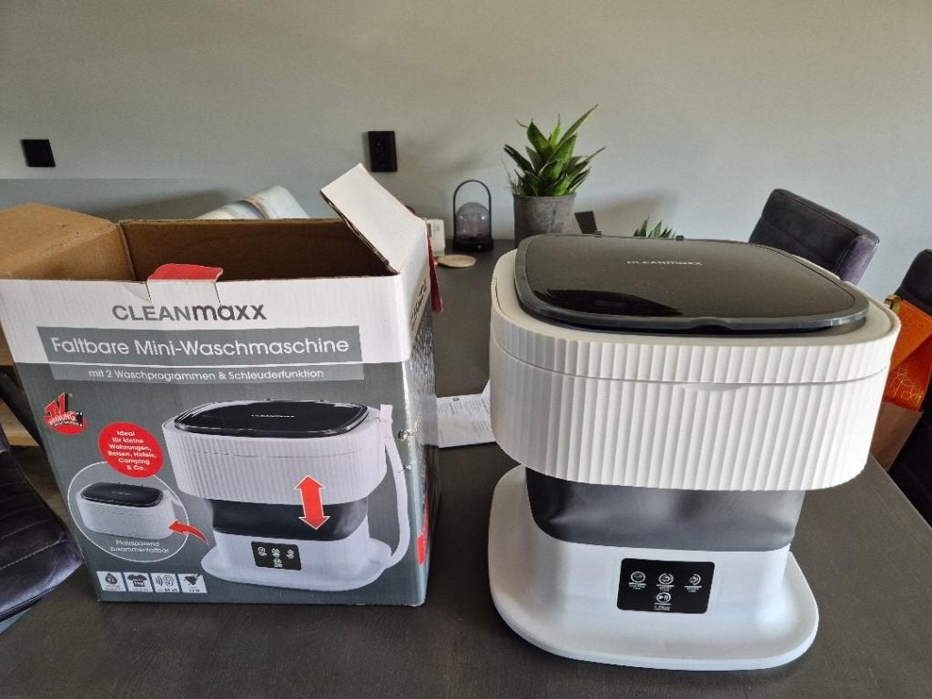 cleanmaxx opvouwbare mini-wasmachine