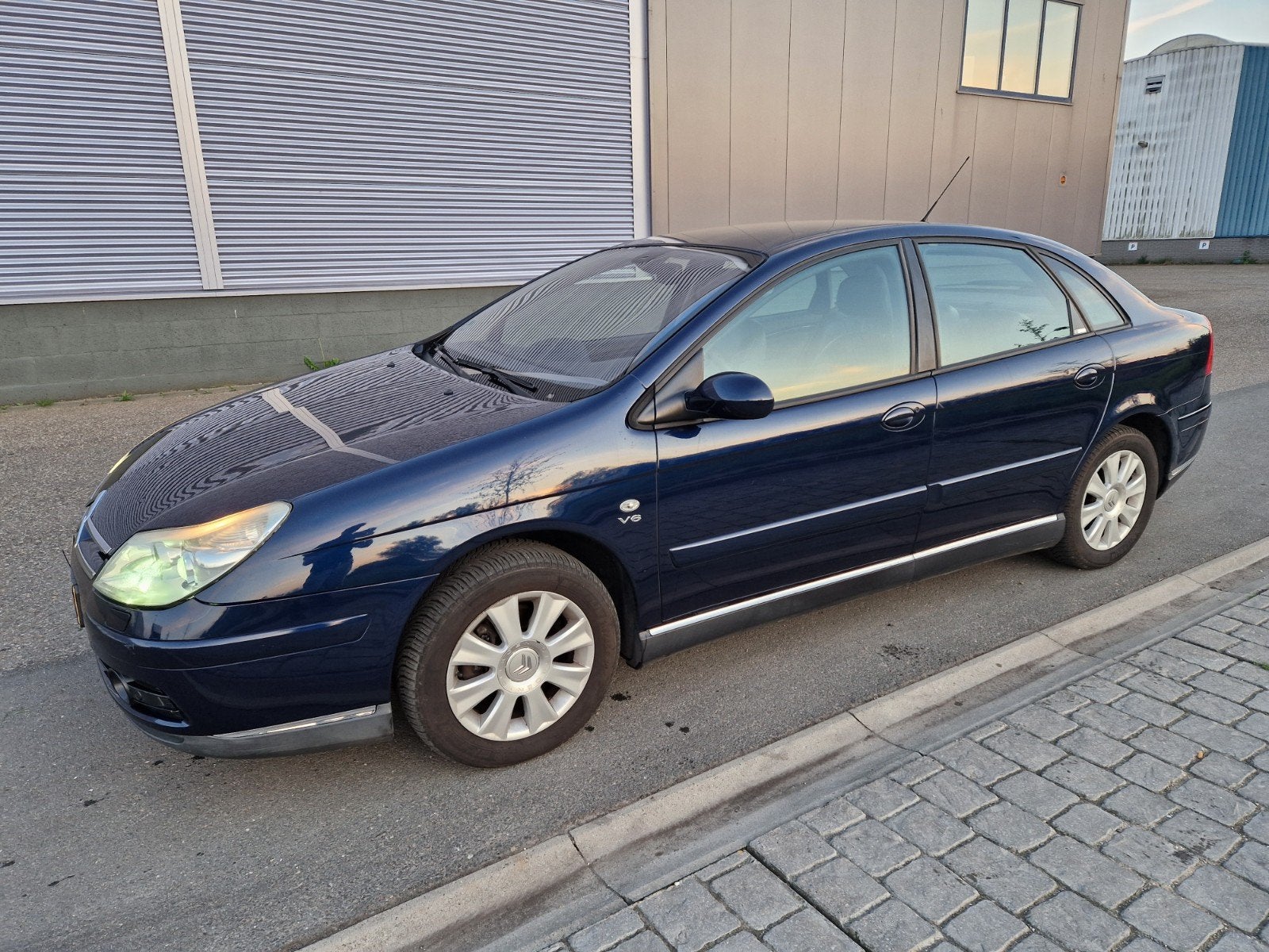 Citroën C5 3.0 V6 AUT 2005 Blauw, 2946 cc, Blauw, Grijs, Particulier