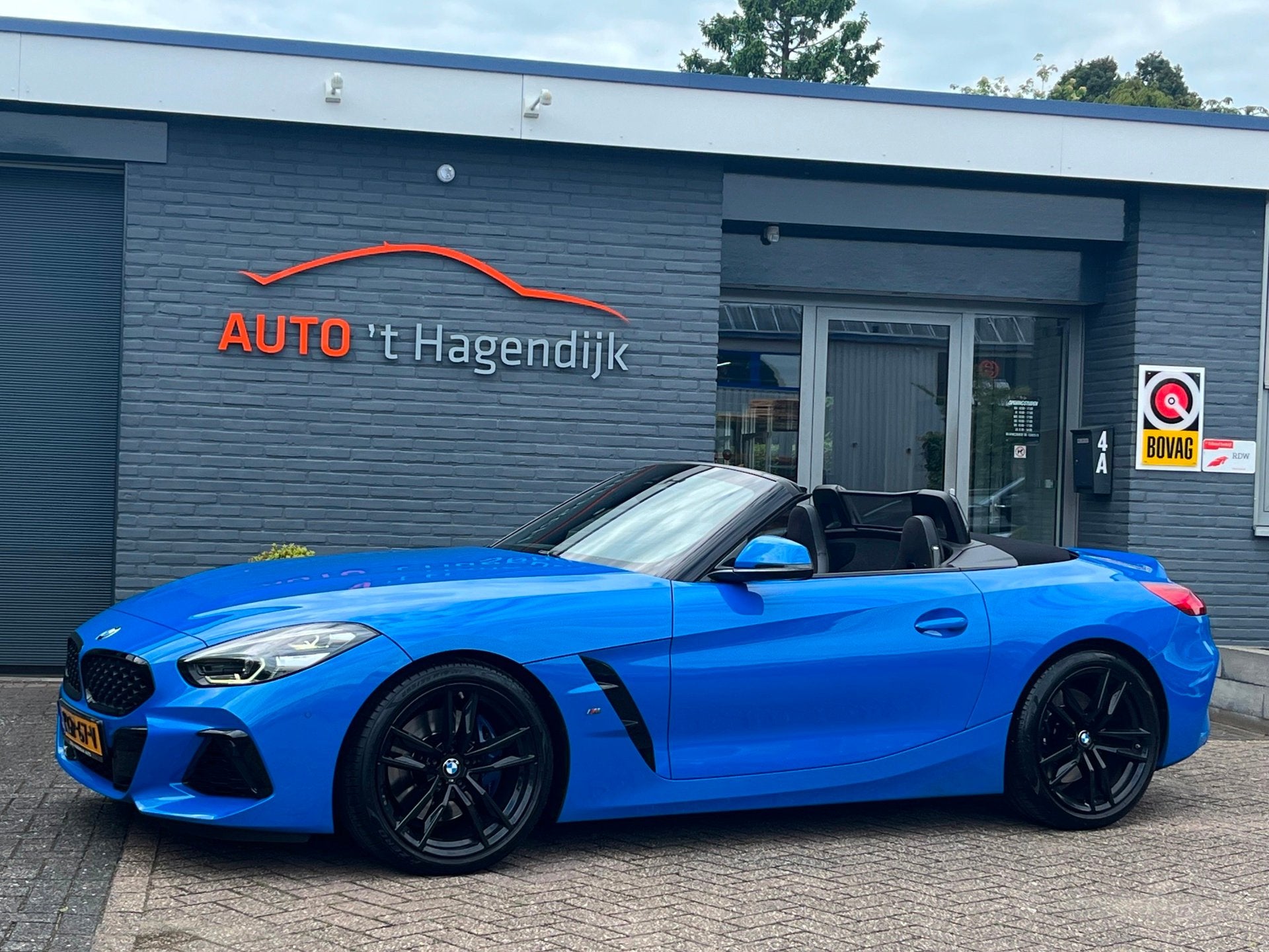 BMW Z4 Roadster M40i High Exe M-Sport H&K 1EIG topstaat, Achterwielaandrijving, Gebruikt, Cabriolet, Blauw