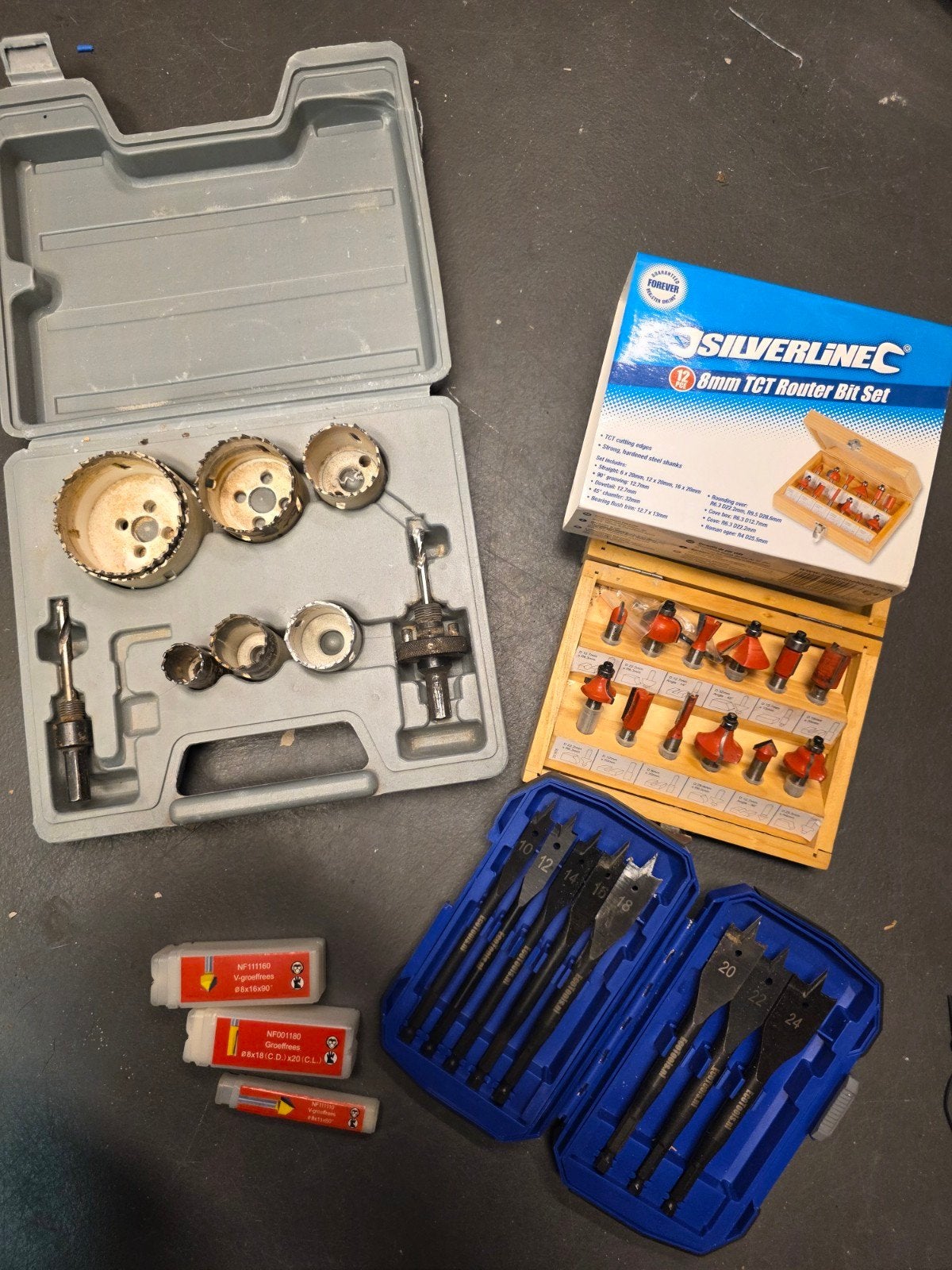 Frees- en gatenzaagset, Doe-het-zelf en Verbouw, Gereedschap | Freesmachines, Ophalen, Silverline, EcoTools, Gebruikt, Bovenfrees