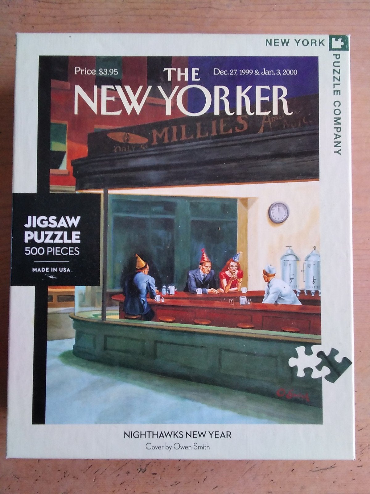 The New Yorker Nighthawks New Year puzzel, Verzenden, 500 t/m 1500 stukjes, Gebruikt