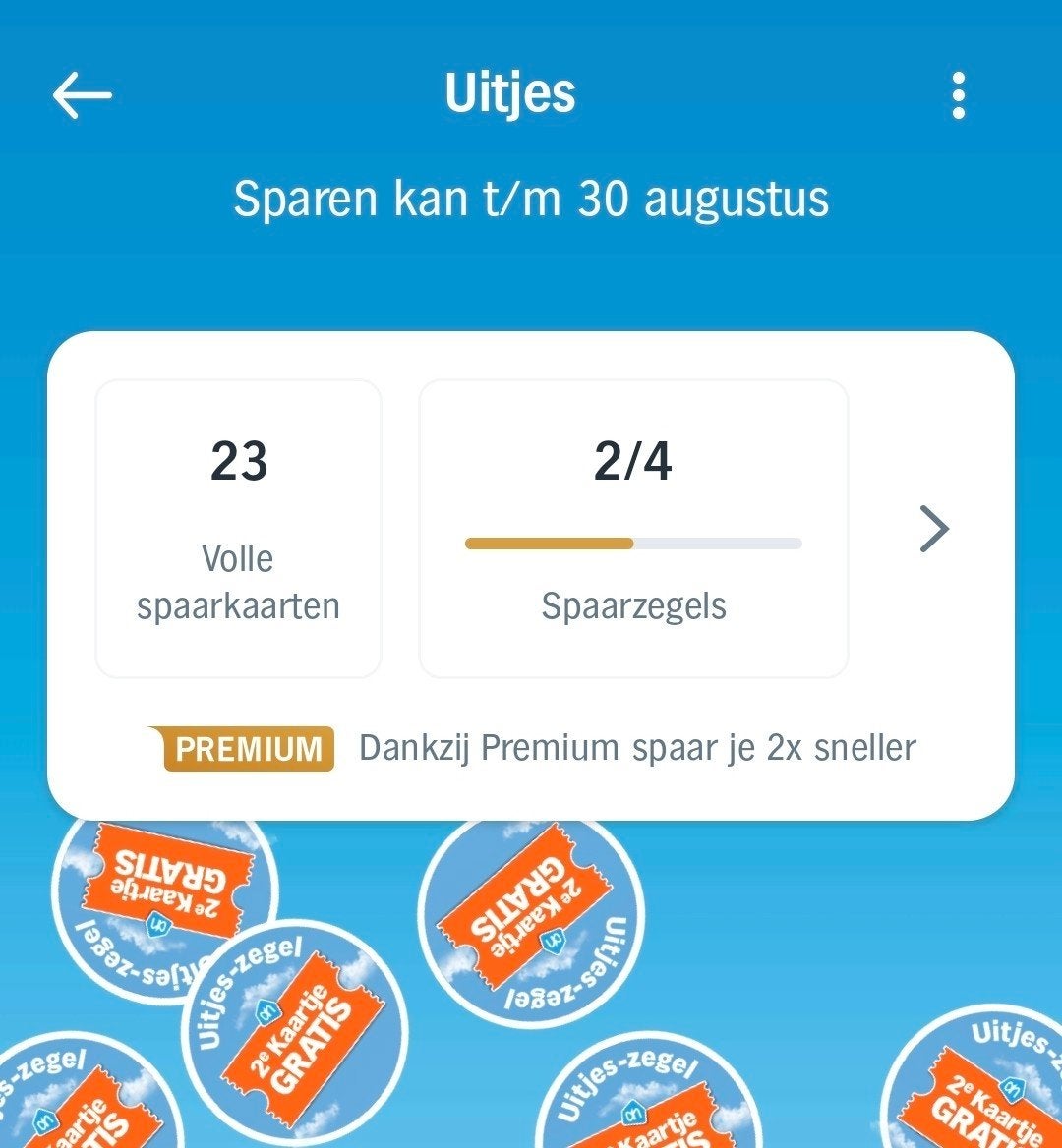 Zegels AH uitjes - 2e Kaartje GRATIS, Ophalen, Overige soorten, Volle spaarkaart