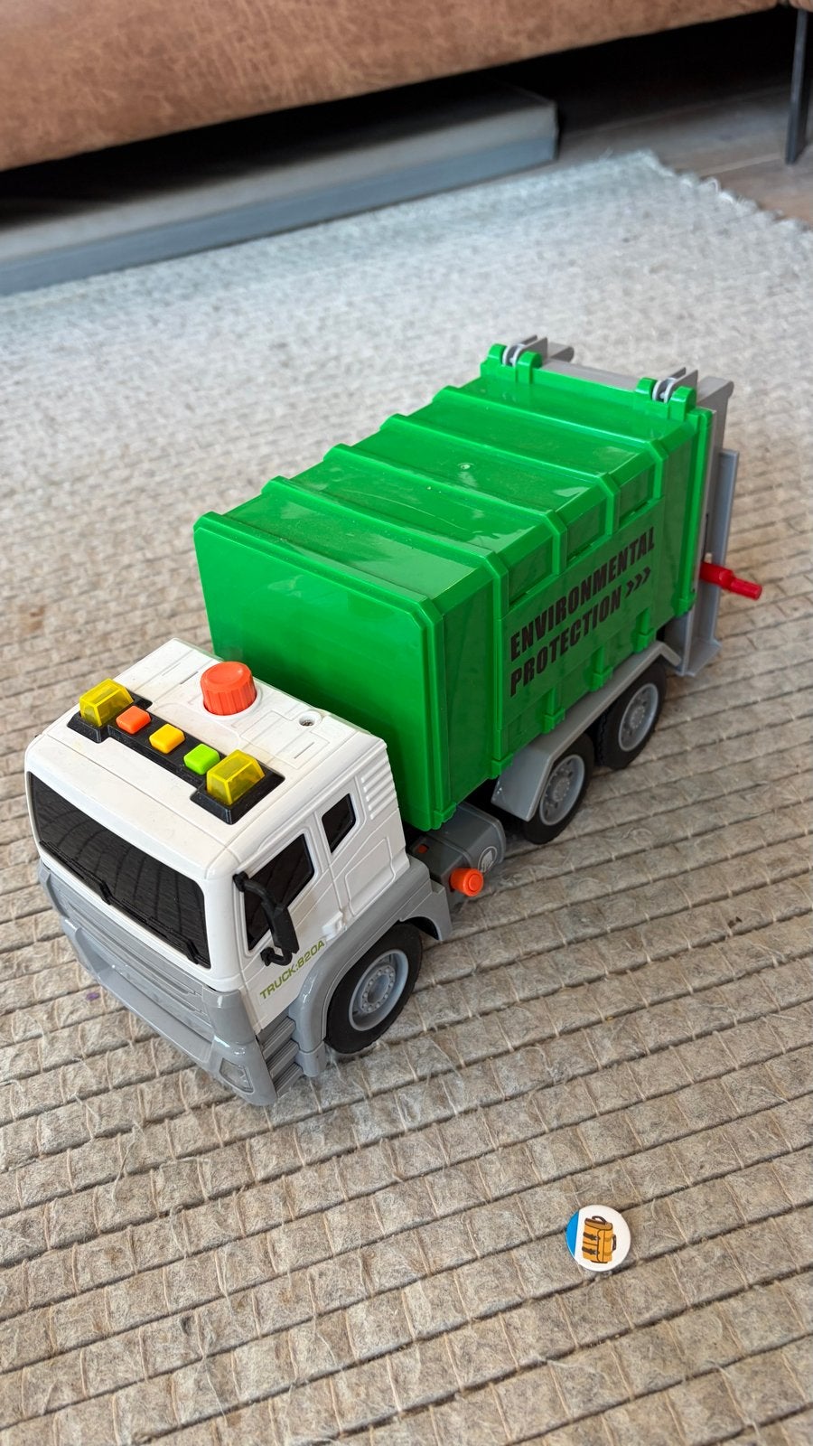 Speelgoed vuilniswagen met afvalbakken en afval, Ophalen of Verzenden, Zo goed als nieuw