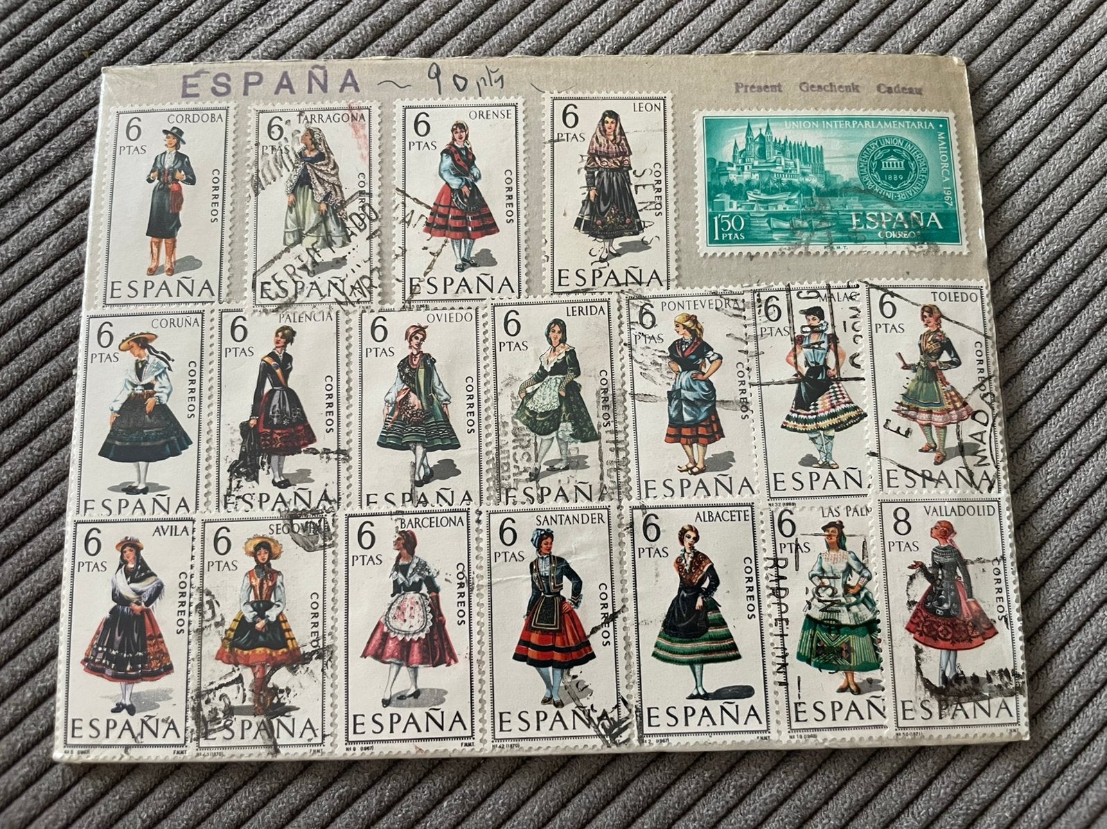 Spaanse postzegels klederdracht, Ophalen of Verzenden