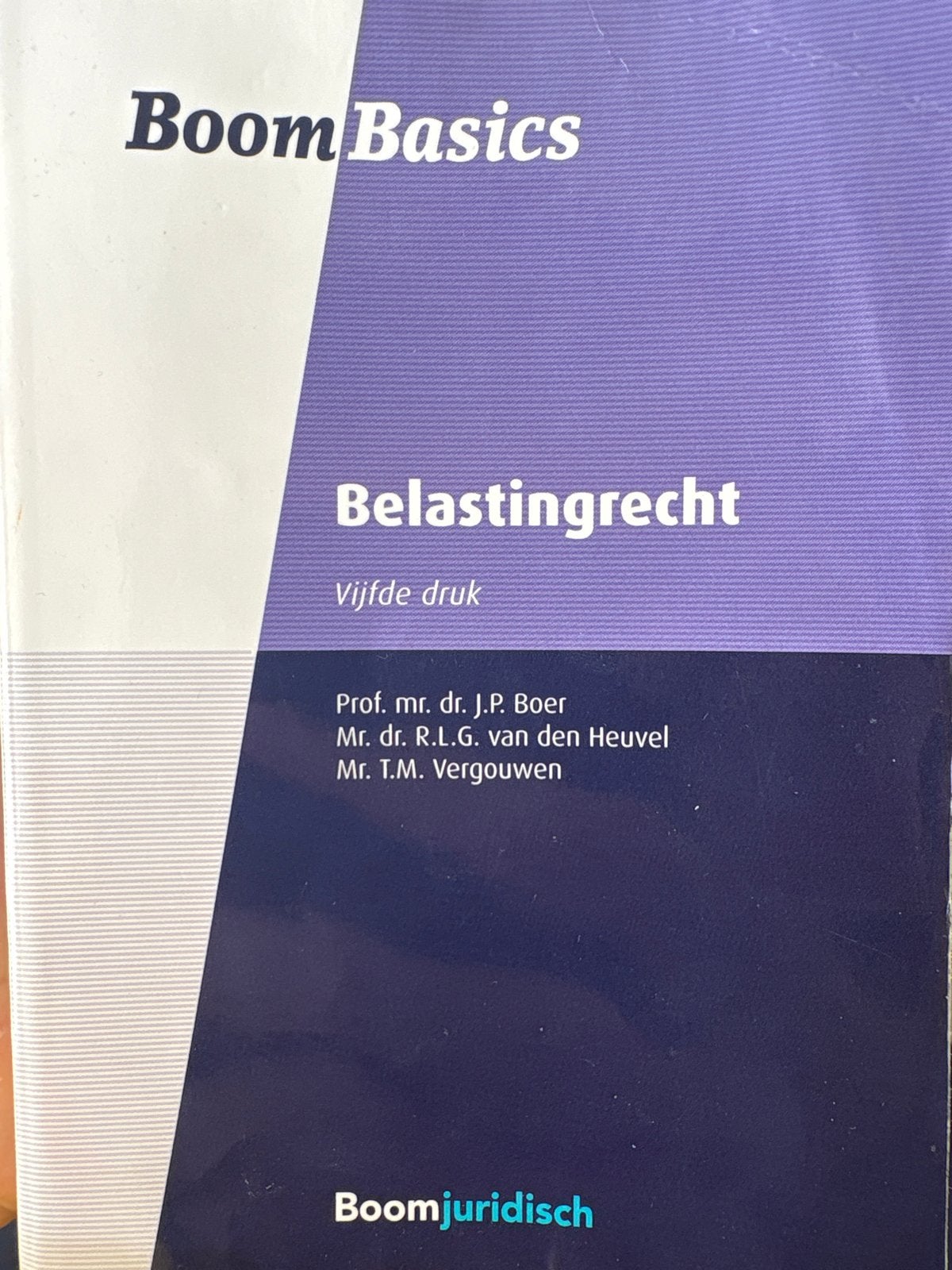 Boom Basics Belastingrecht - Vijfde druk, Ophalen of Verzenden, Gelezen