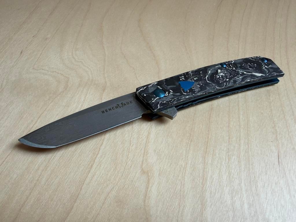 Nieuw Benchmade Tengu Damasteel Gold Limited Edition Zakmes, Ophalen of Verzenden, Nieuw