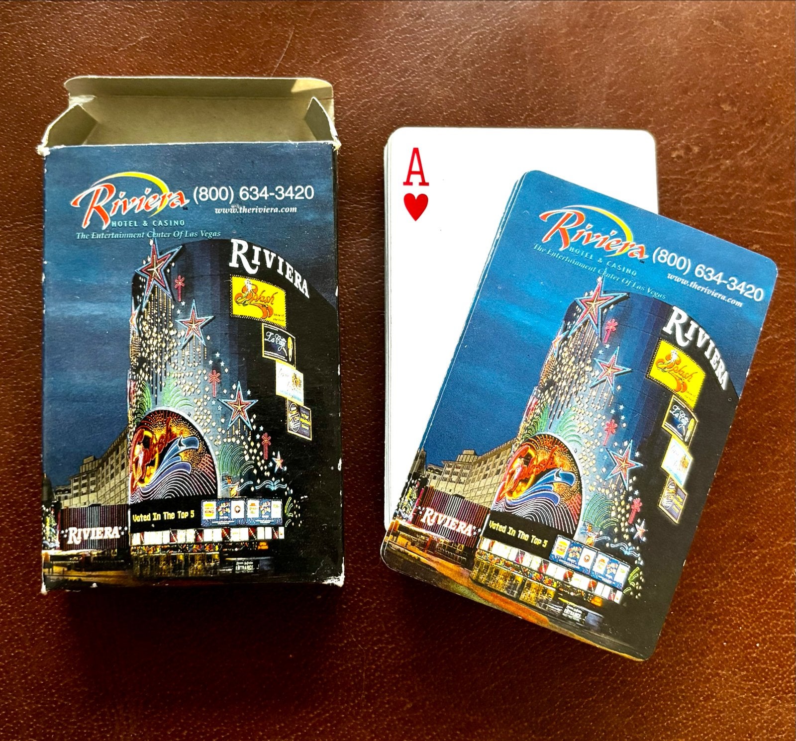 Riviera Hotel & Casino Speelkaarten - Las Vegas, Ophalen of Verzenden, Nieuw, Speelkaart(en)